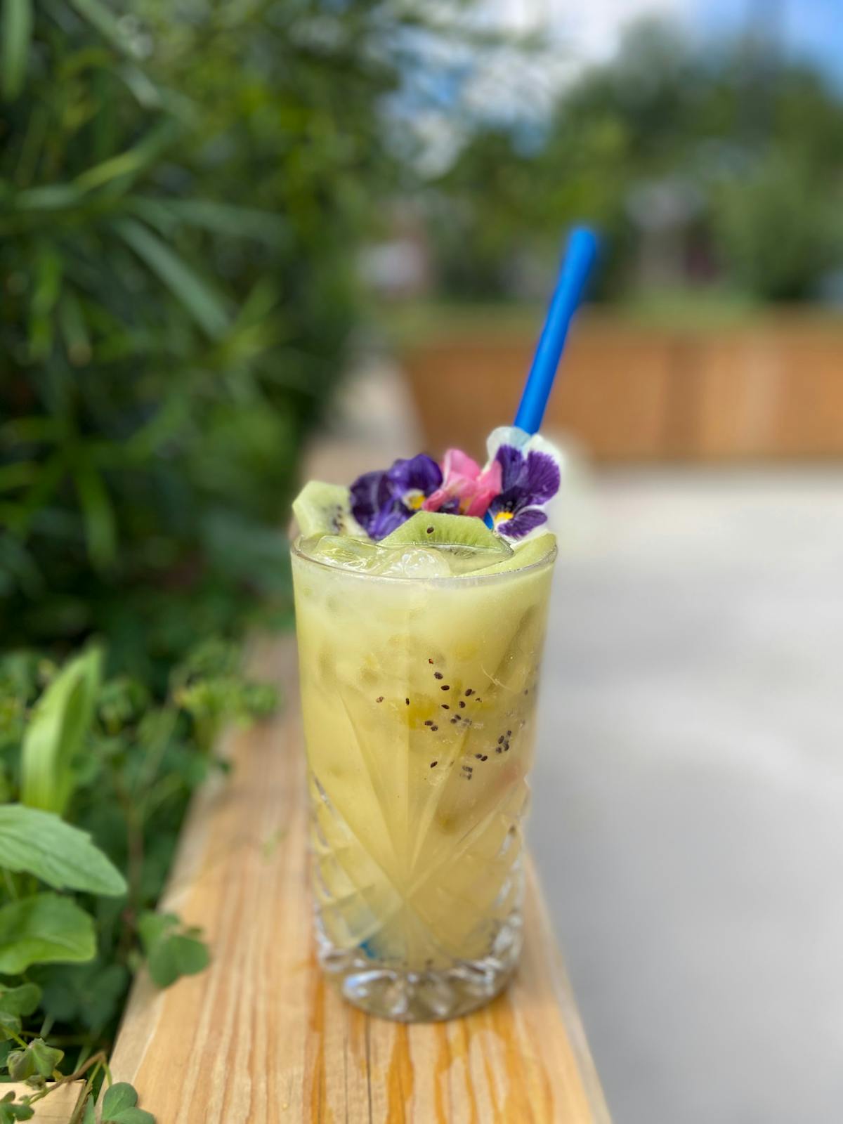 a flowery cocktail
