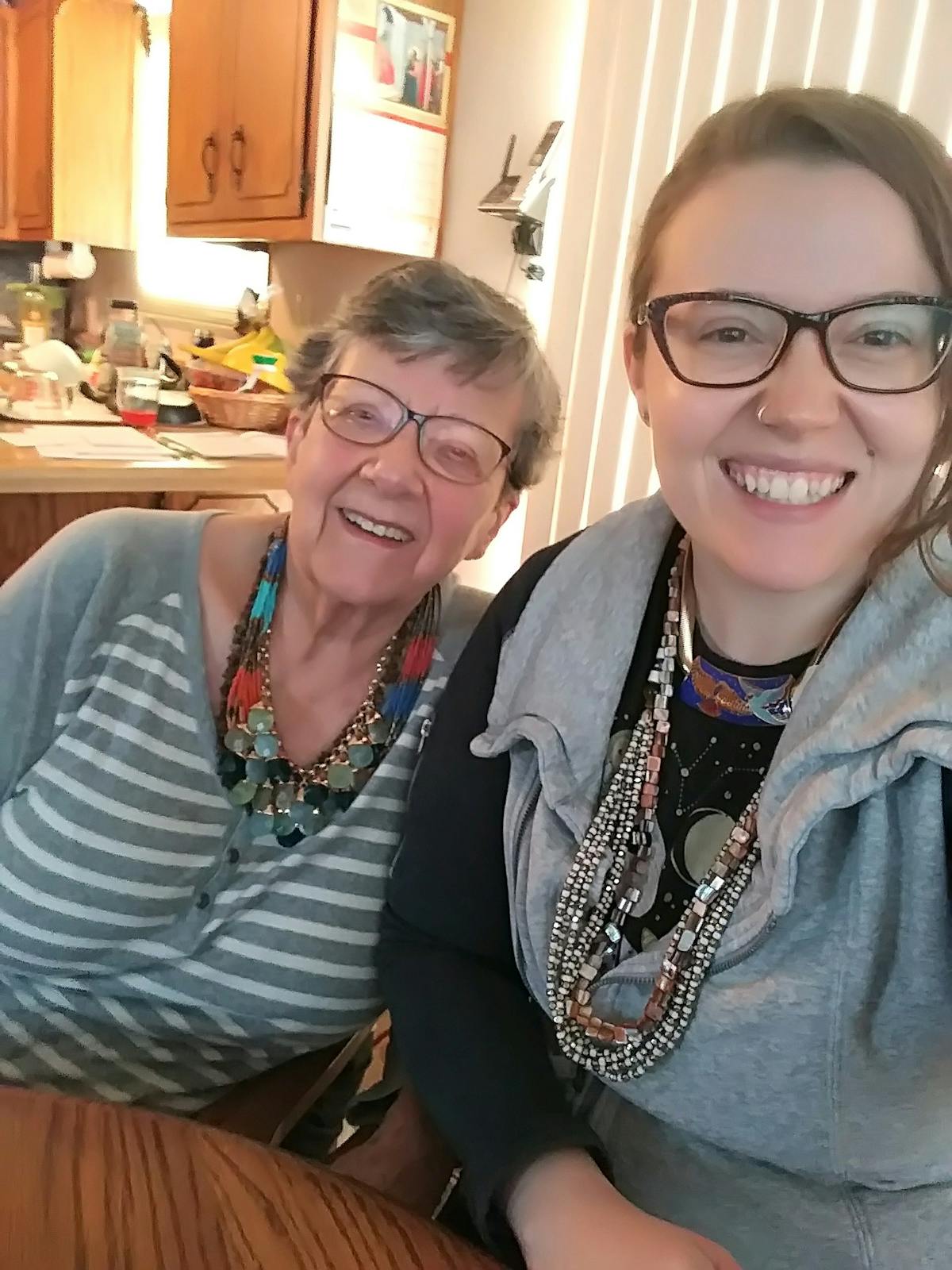 a woman smiling for the camera