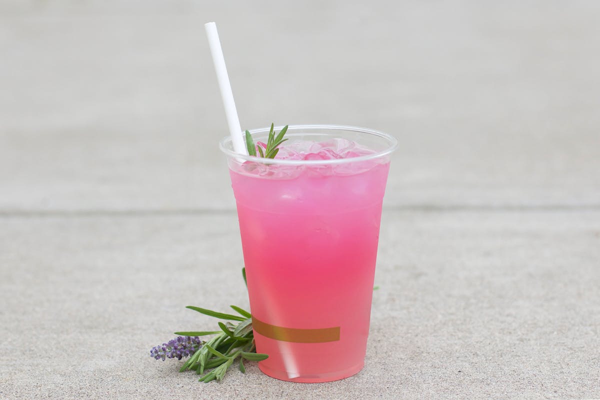 a small plastic cup