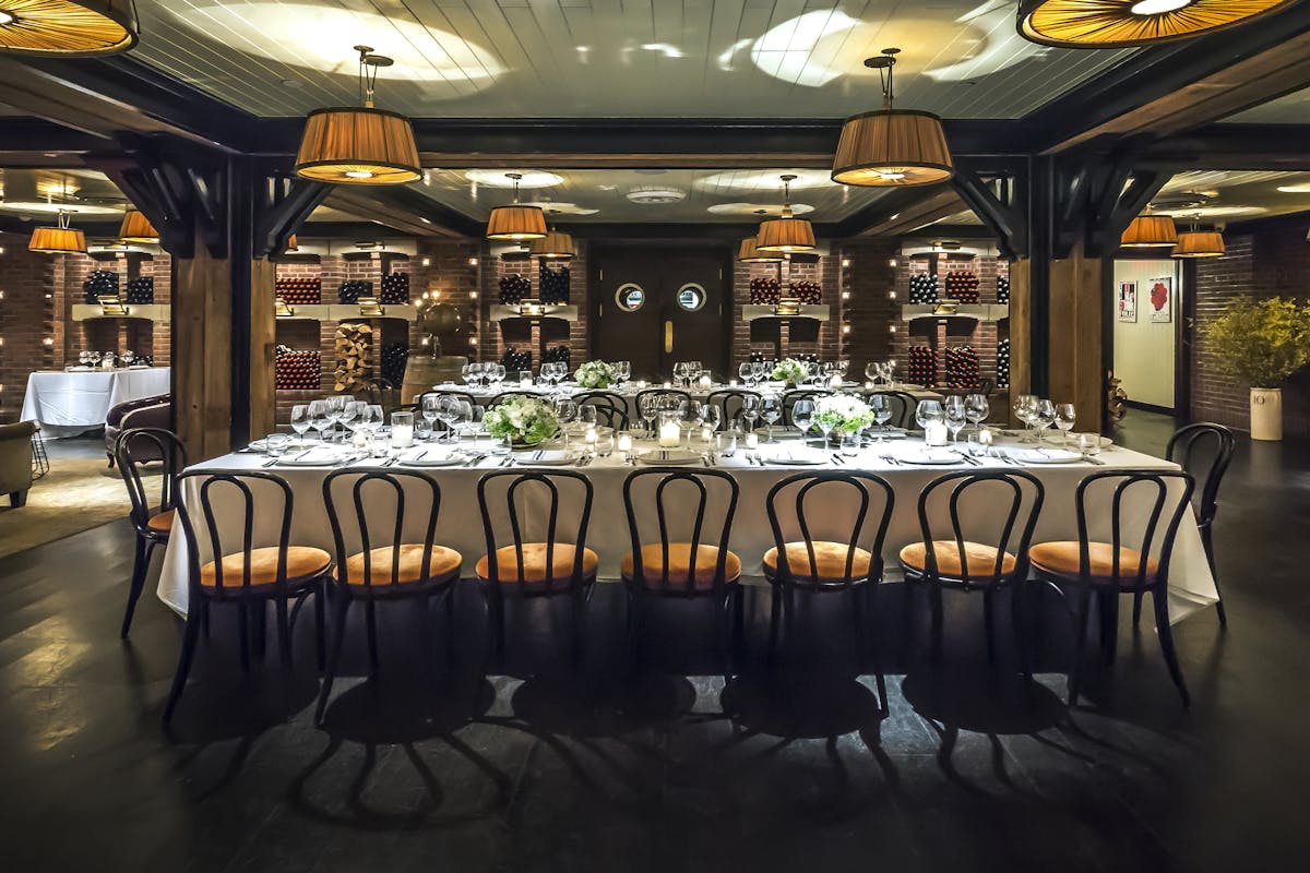 a dining room table