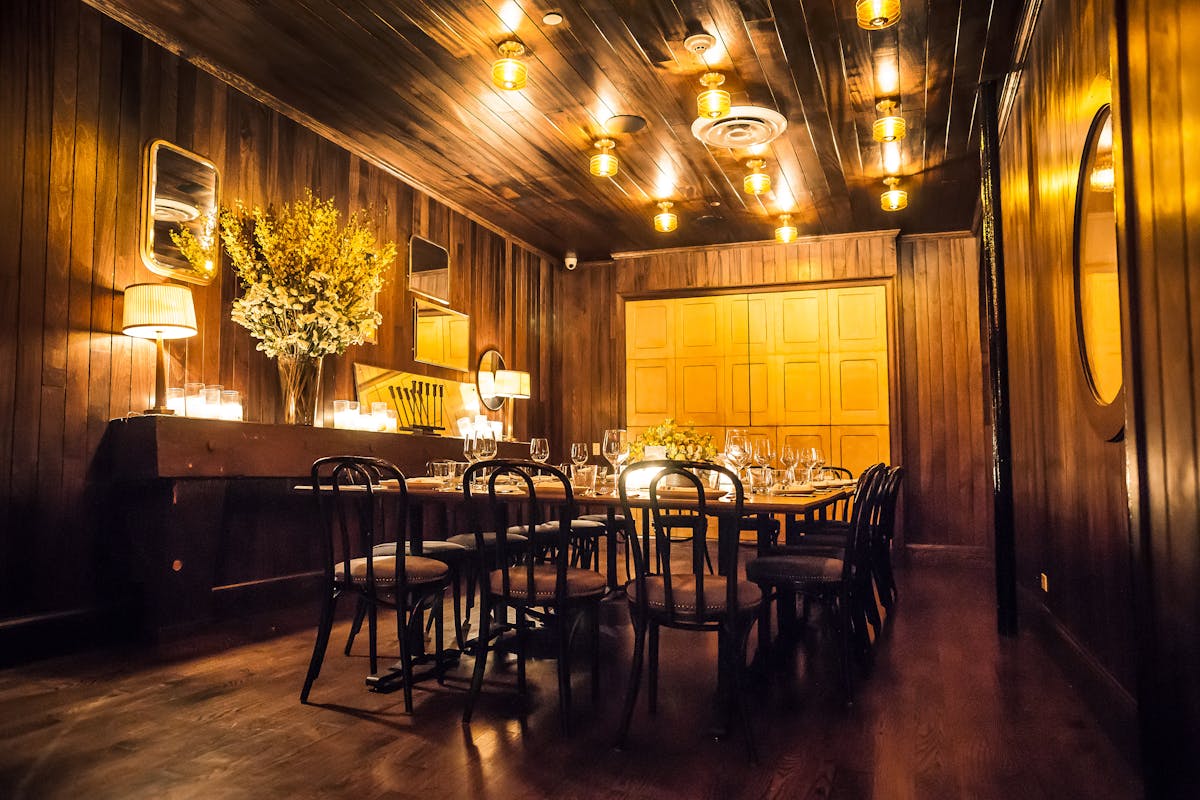 a dining room table
