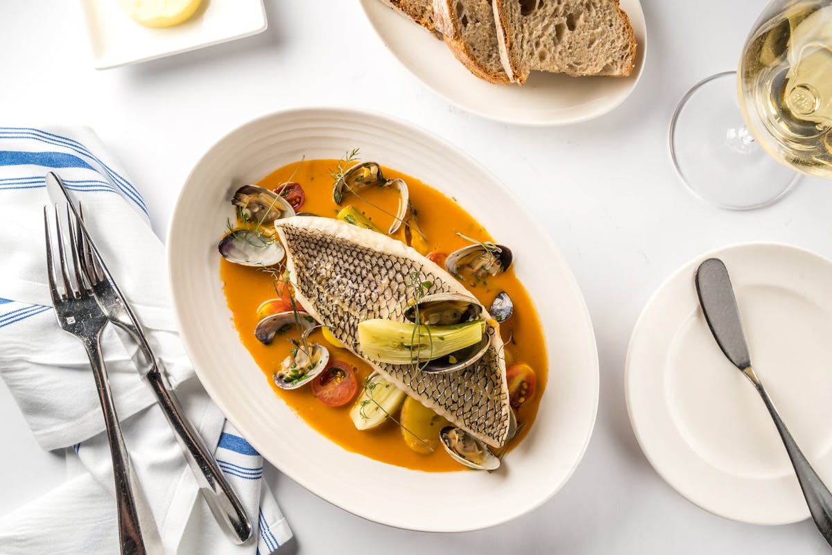 a plate of food on a table