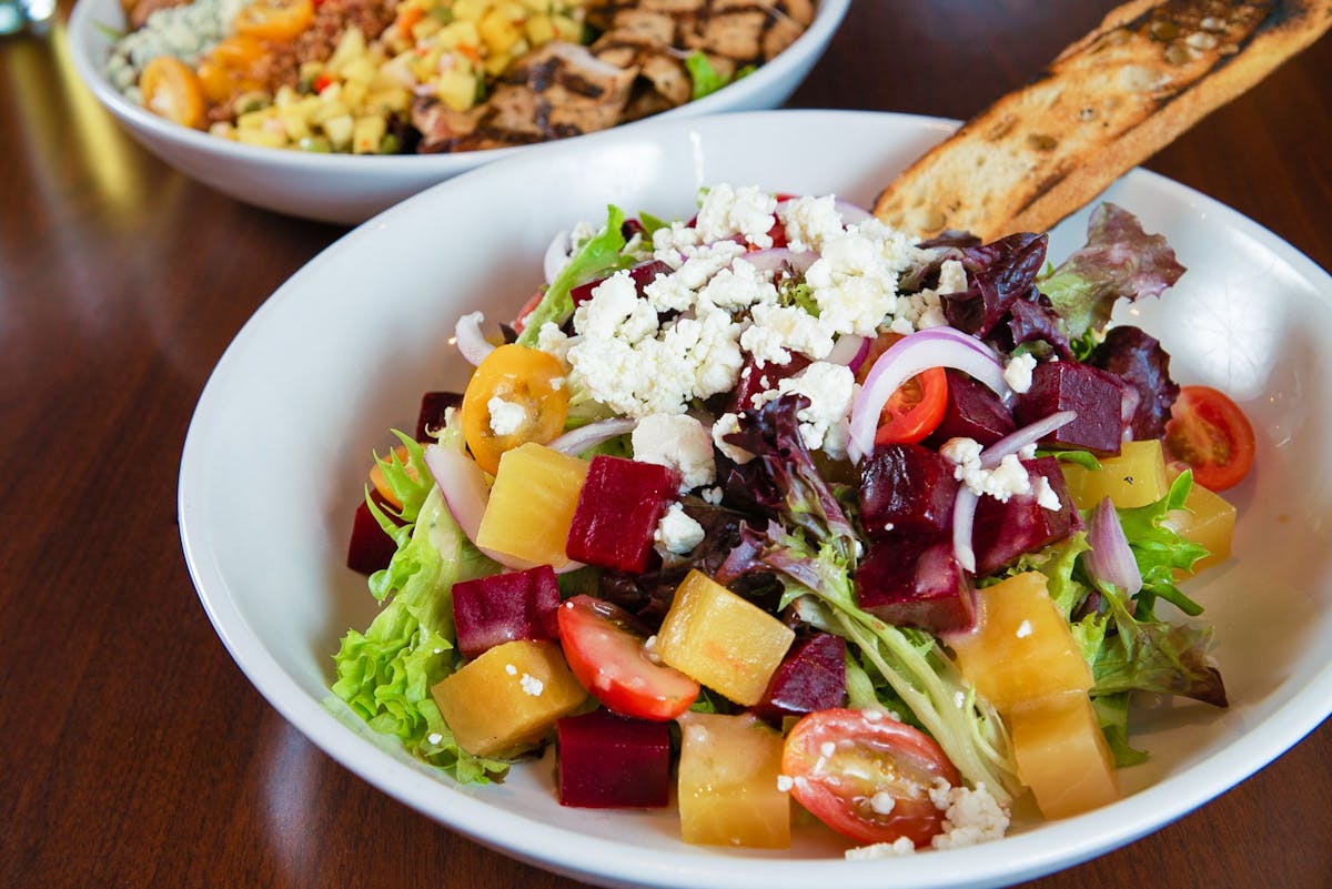 a bowl of food on a plate