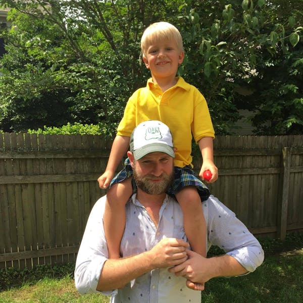 Cullen Wyatt with son
