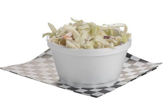 a bowl of cole slaw
