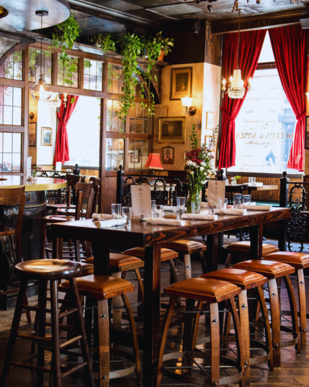 dining tables in restaurant