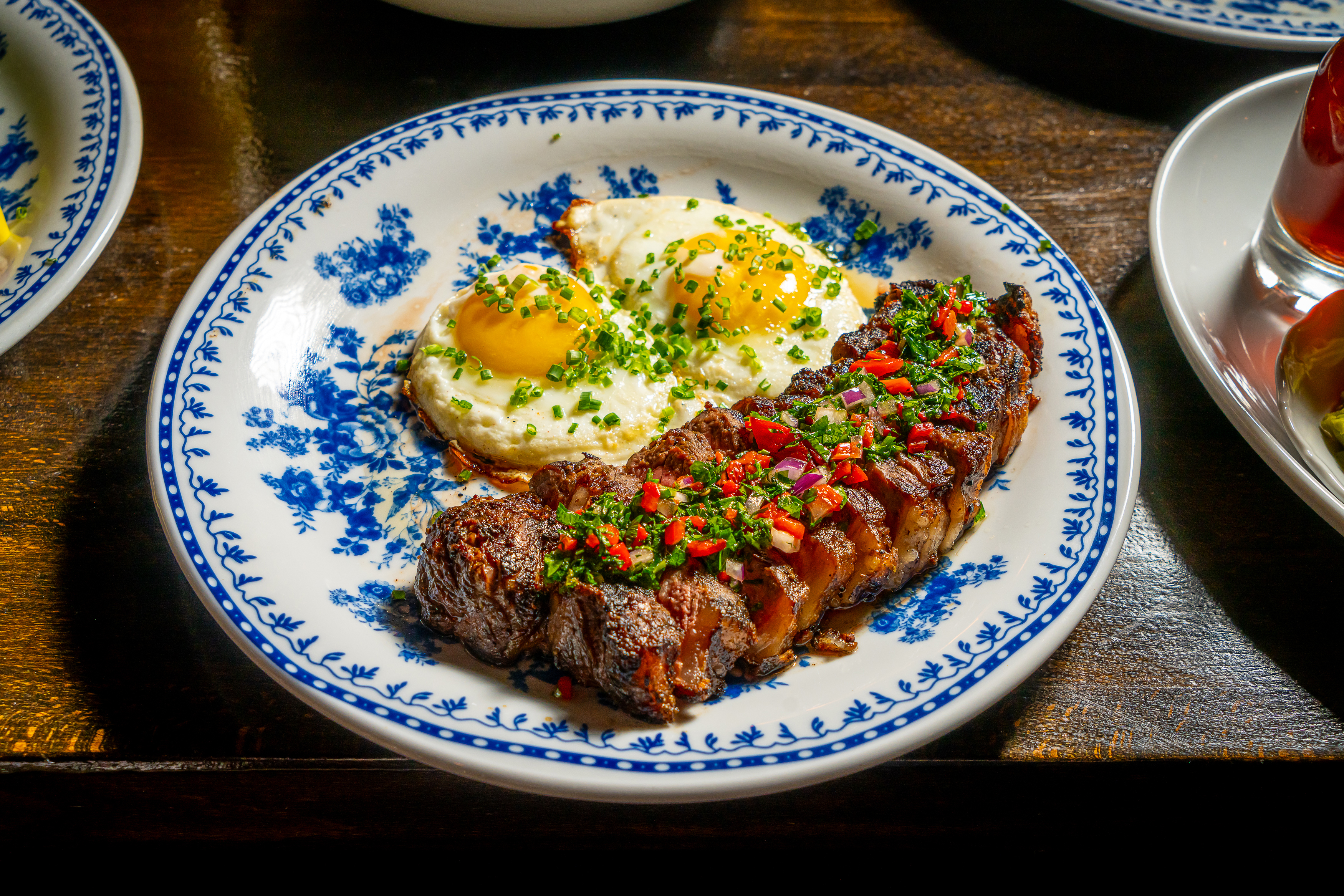 a plate of food on a table
