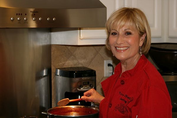 a person preparing food in a kitchen