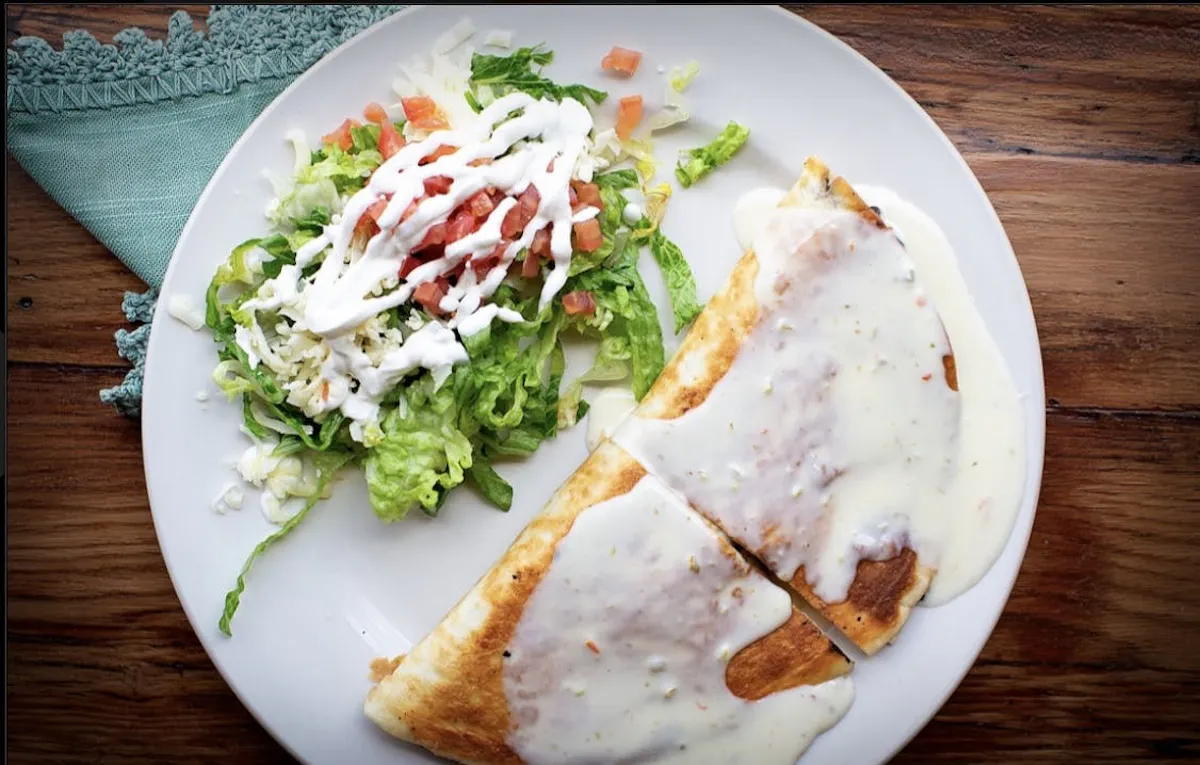 a plate of food on a table
