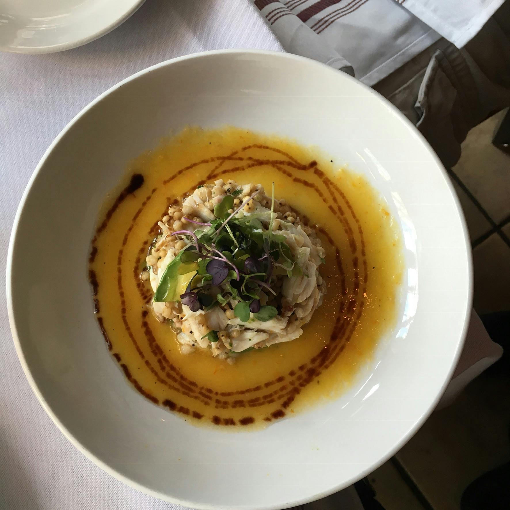 a bowl of food on a plate