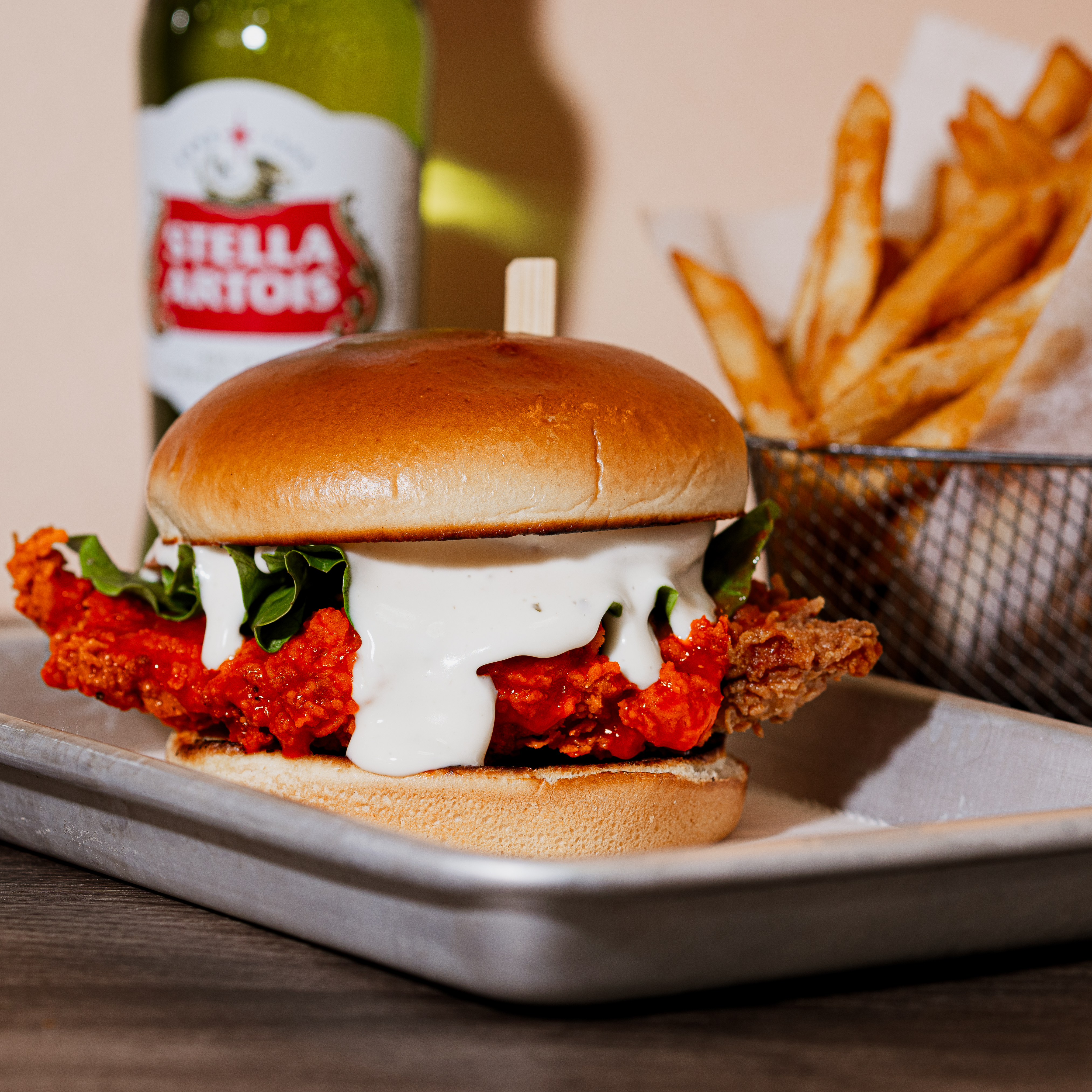 a close up of a plate of food on a table
