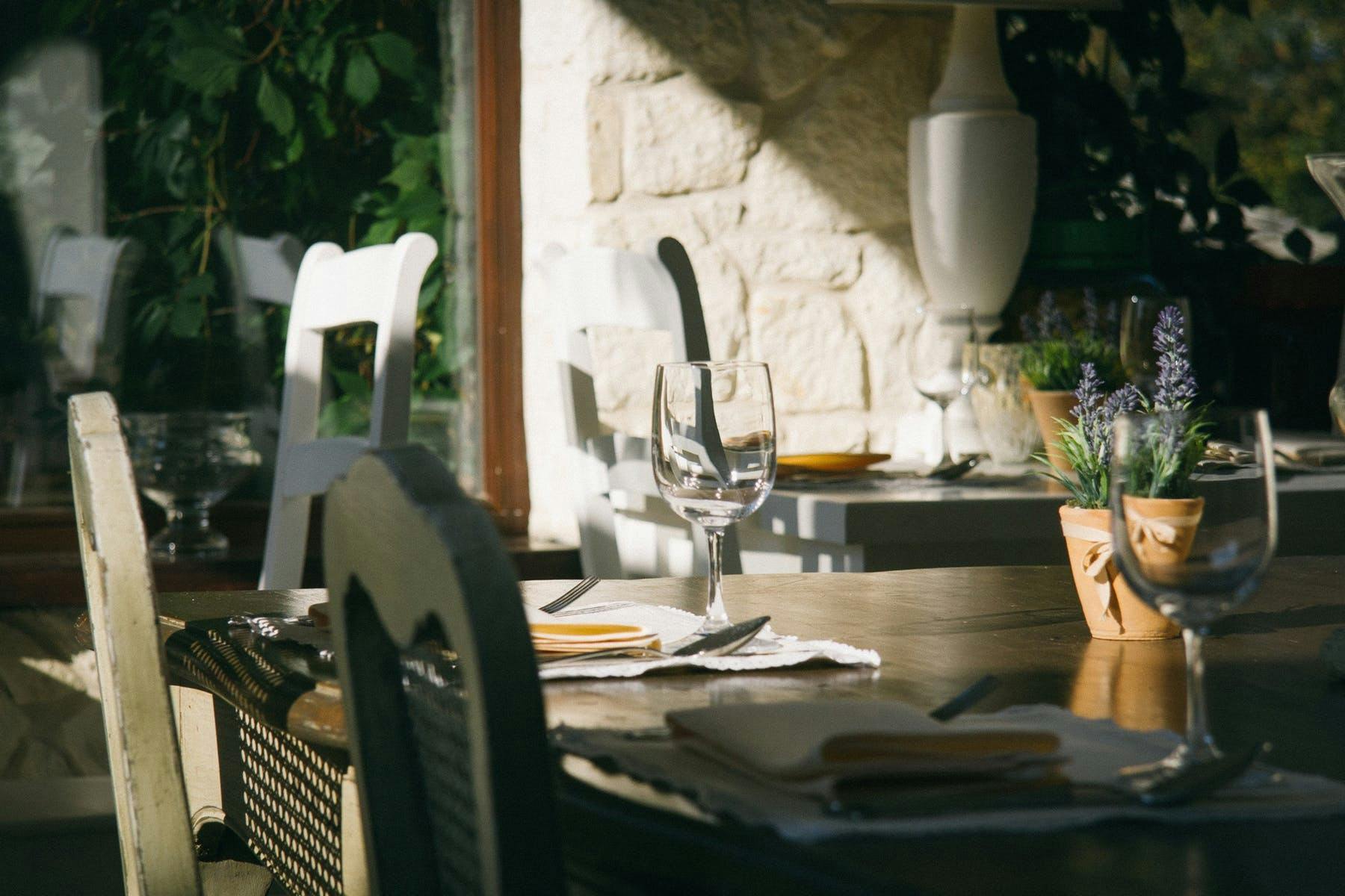 a dining room table