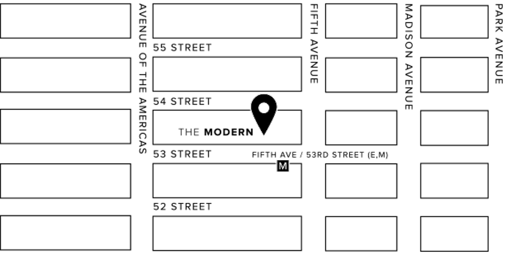 map of where the modern is located
