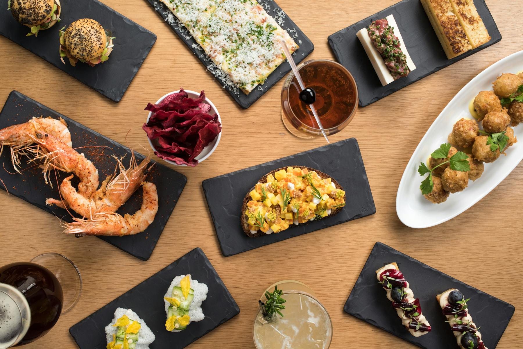 A selection of small sharing dishes at The Bar Room