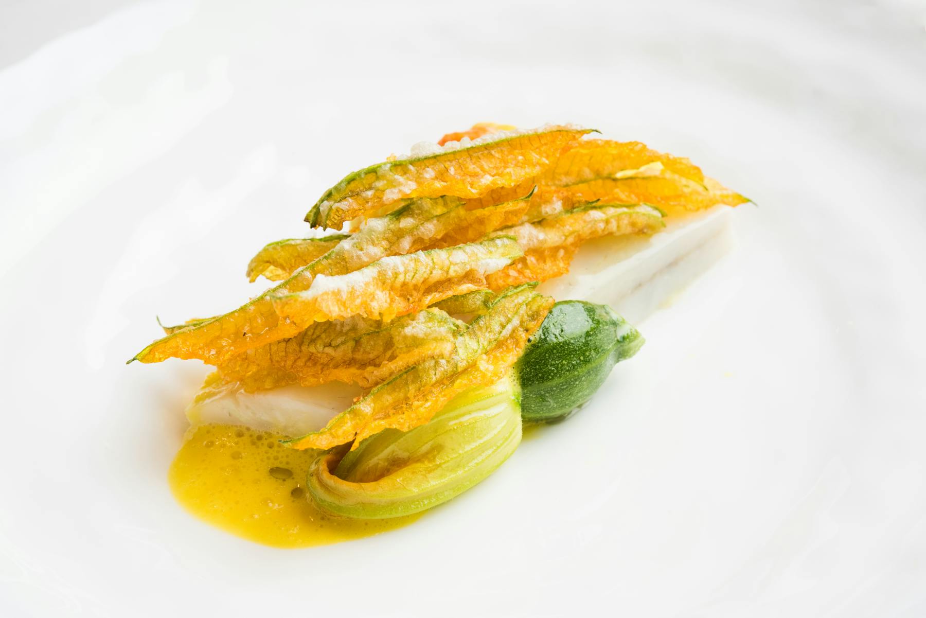 fried vegetables served on a plate