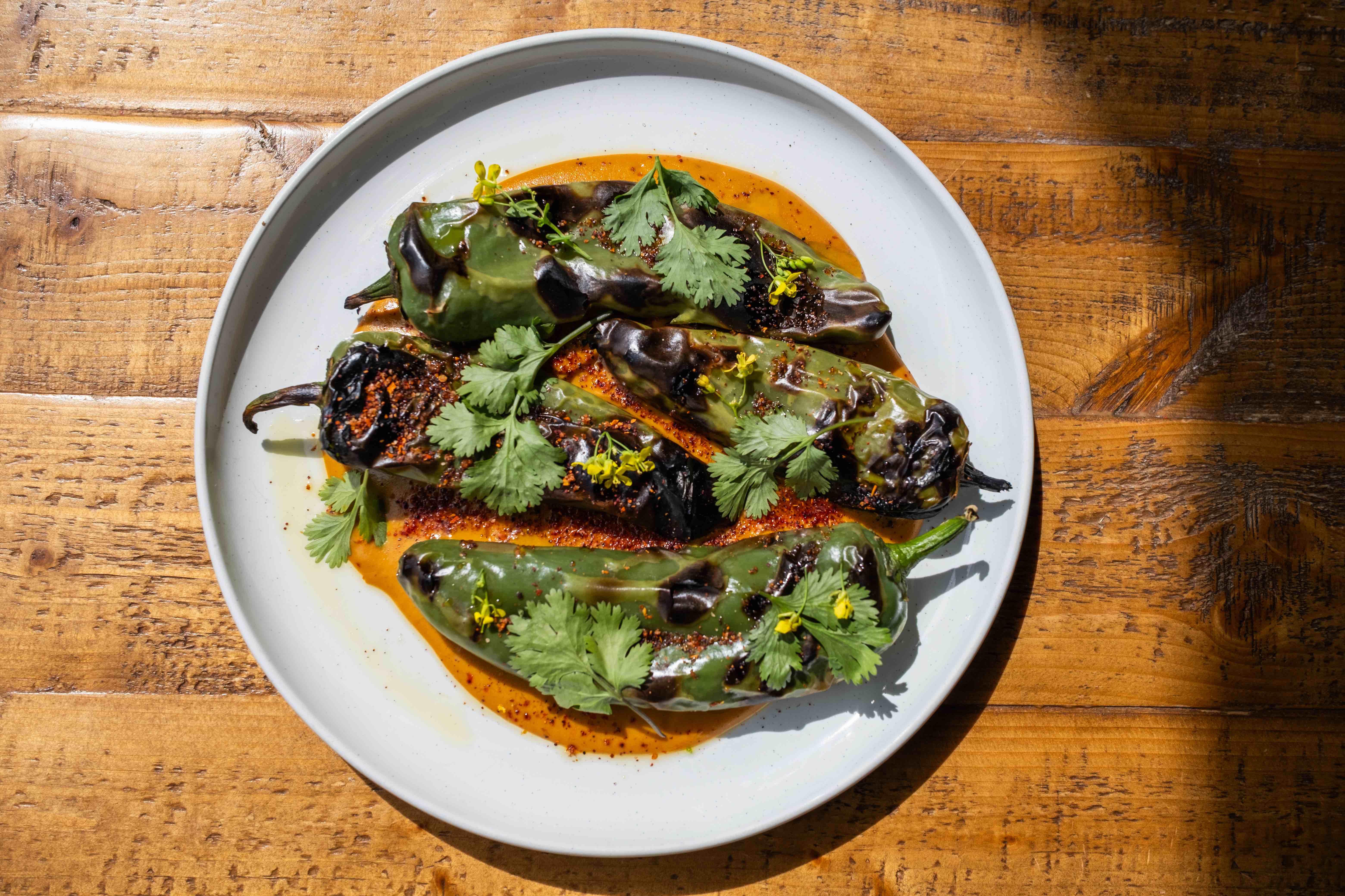 a plate of food on a table