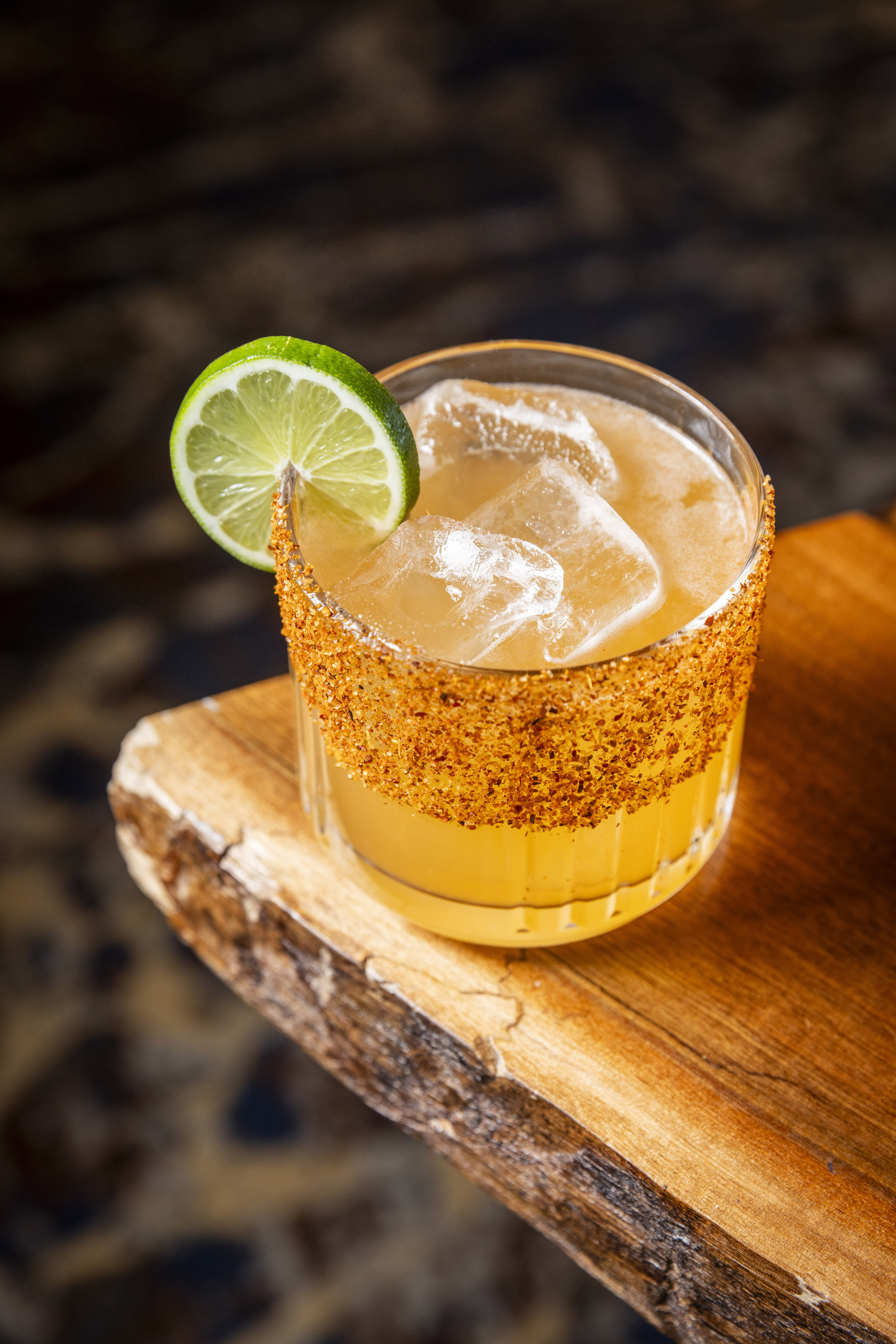 a slice of cake sitting on top of a wooden table