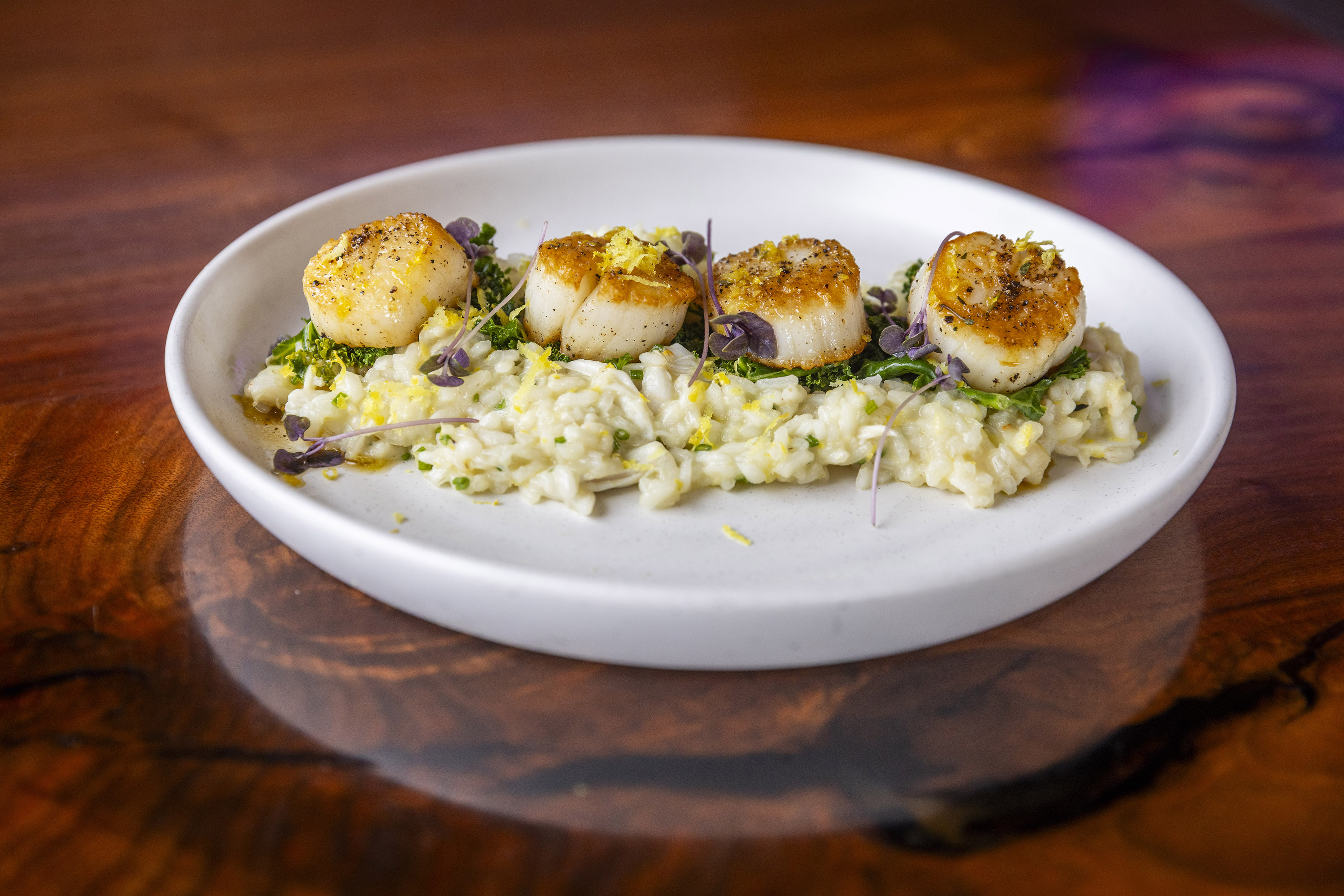 a plate of food on a table