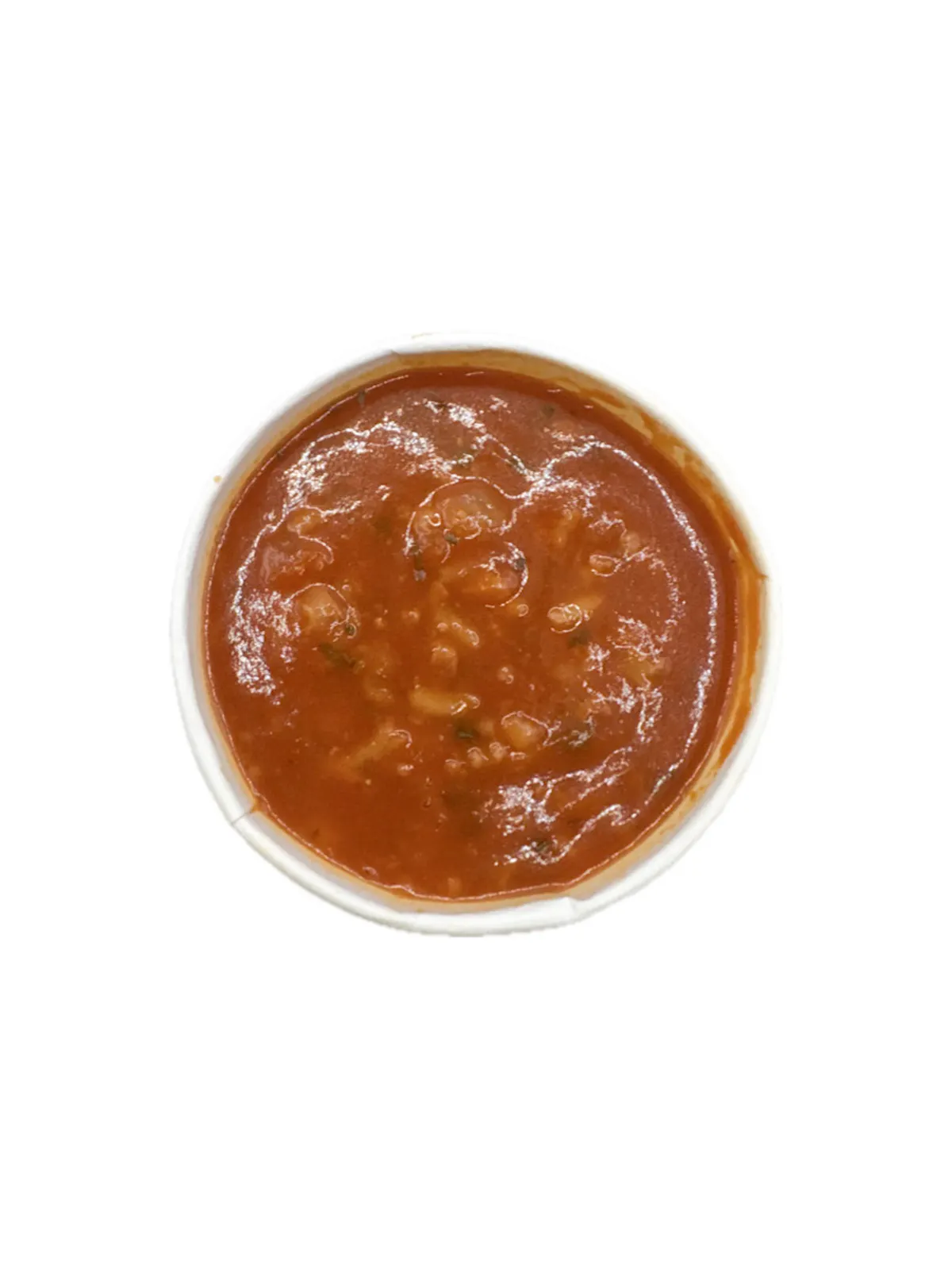 a bowl of soup on a white background