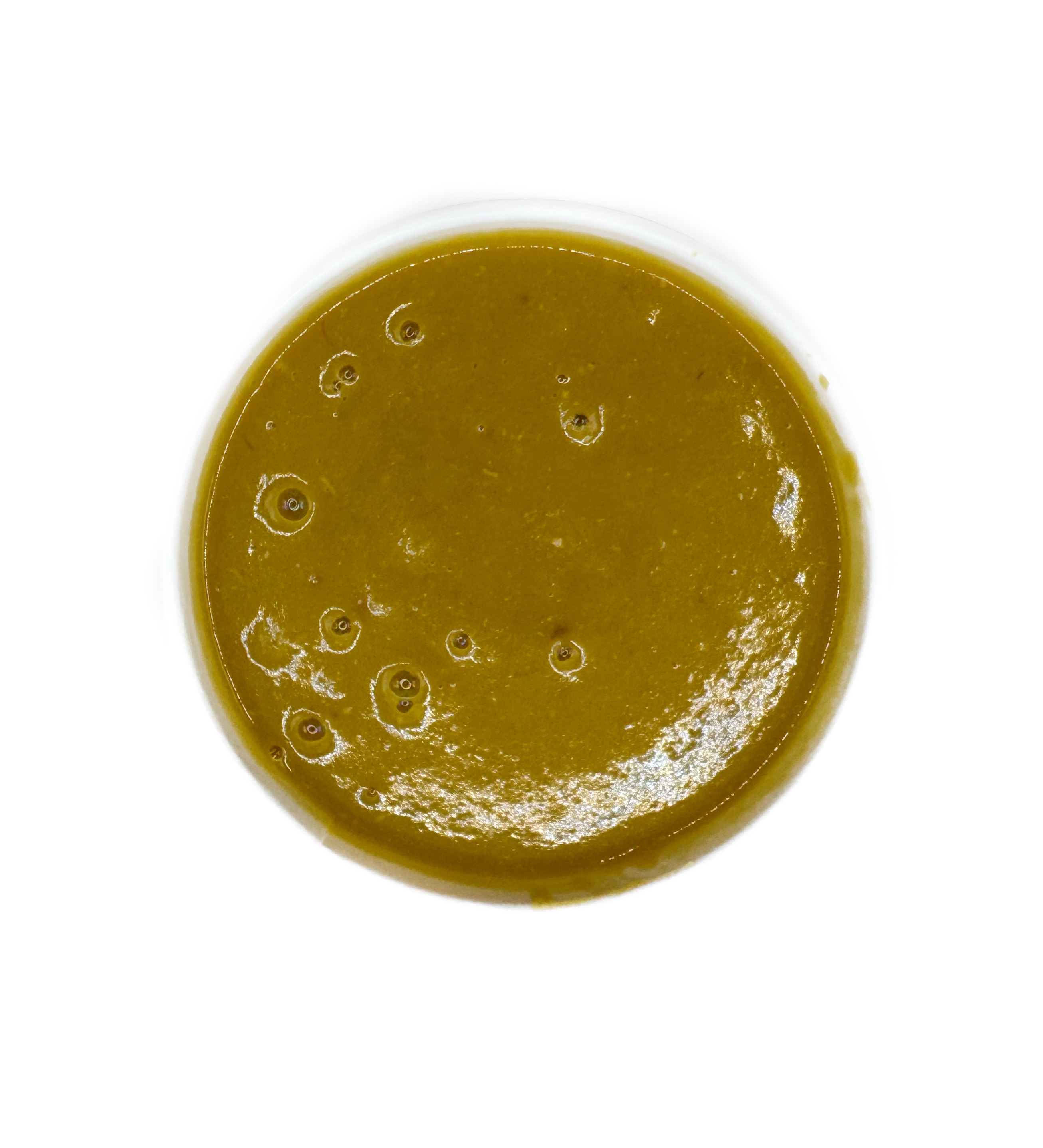 a bowl of green liquid