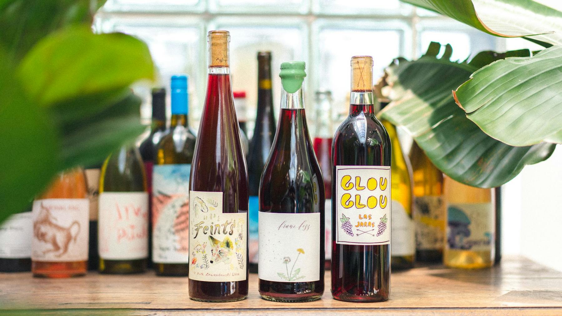a bottle of wine on a table