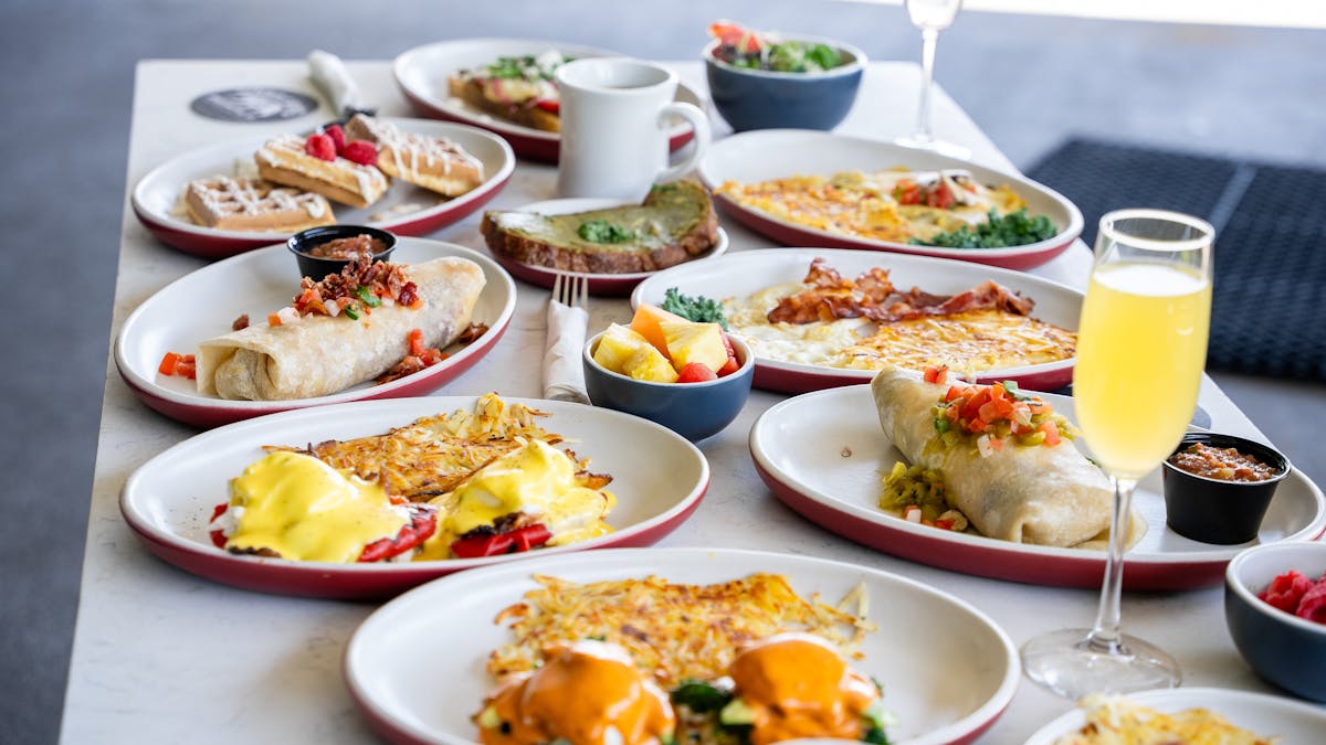 a plate of food on a table