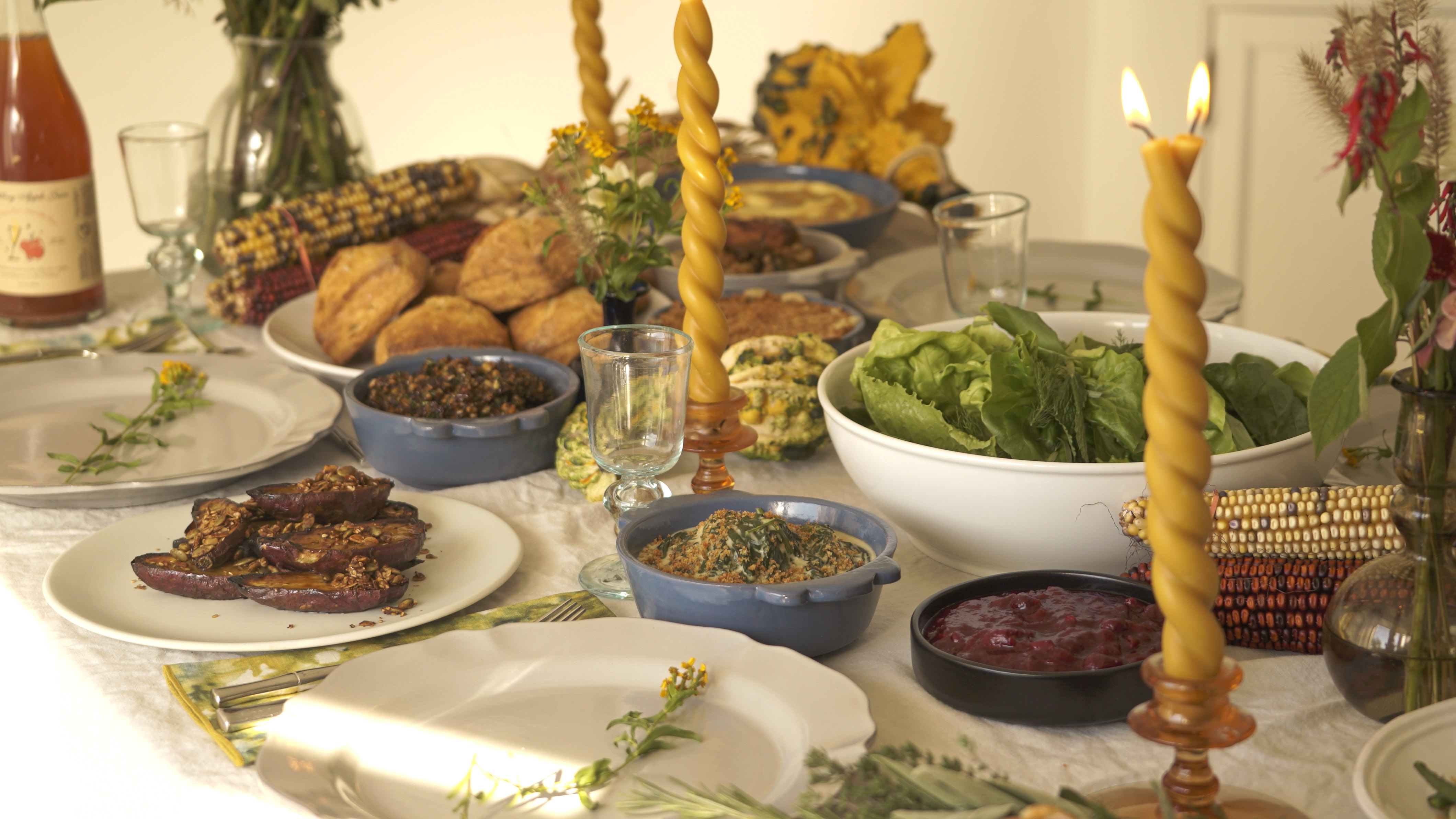 a table topped with plates of food on a plate