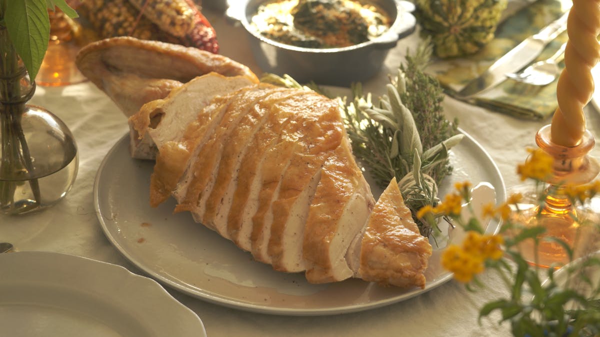 a plate of food on a table