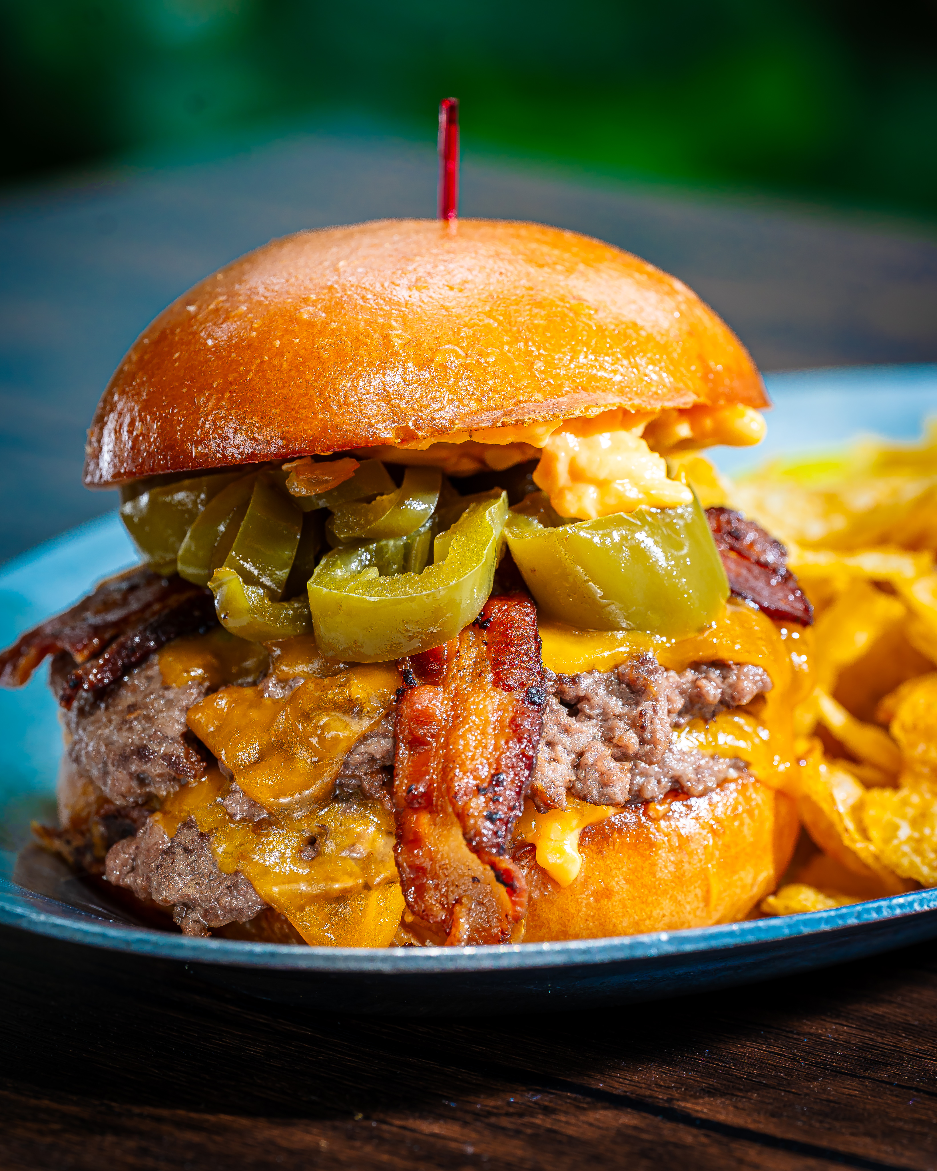 a plate of food on a table