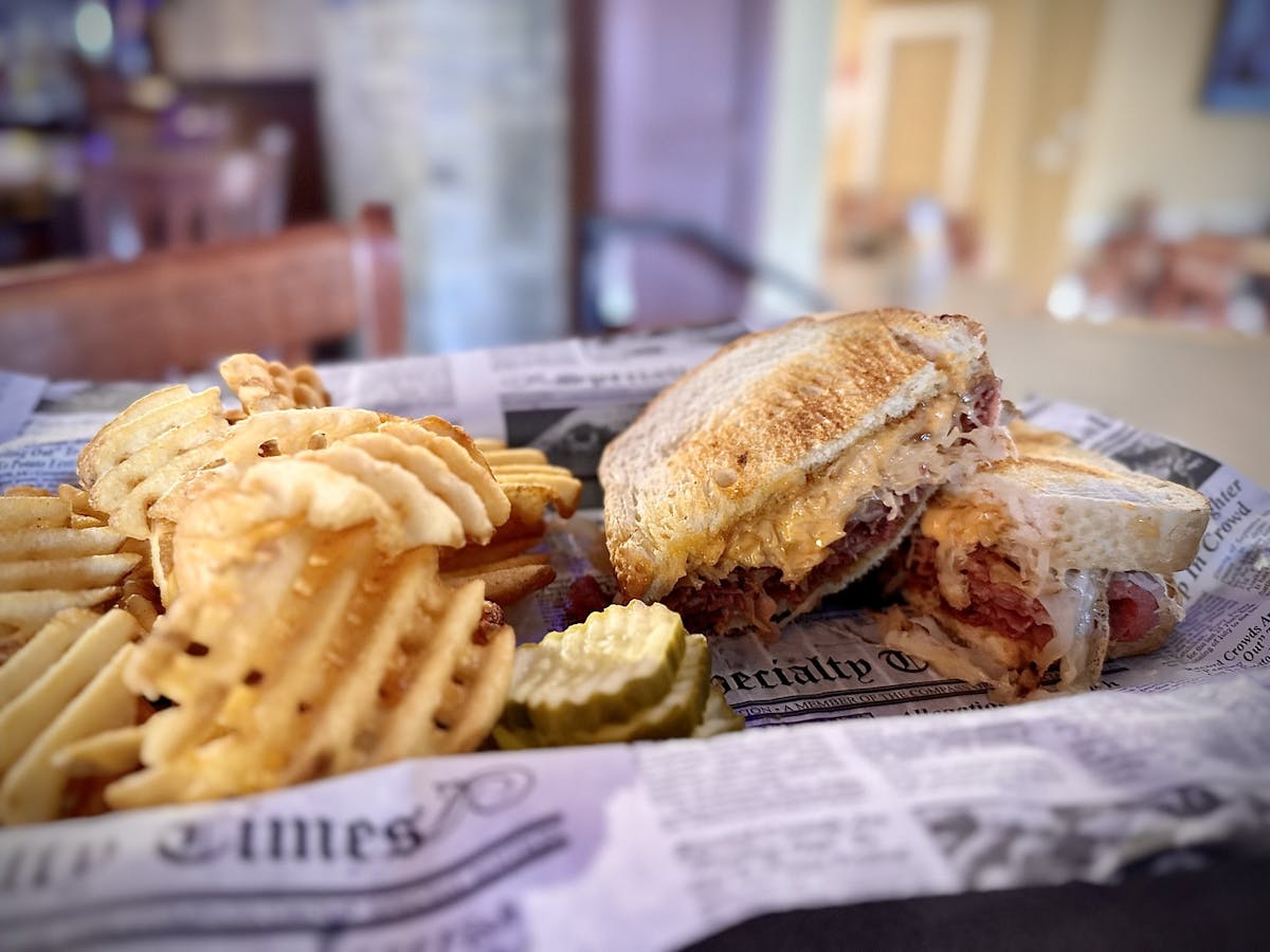 a close up of a sandwich sitting on top of a table