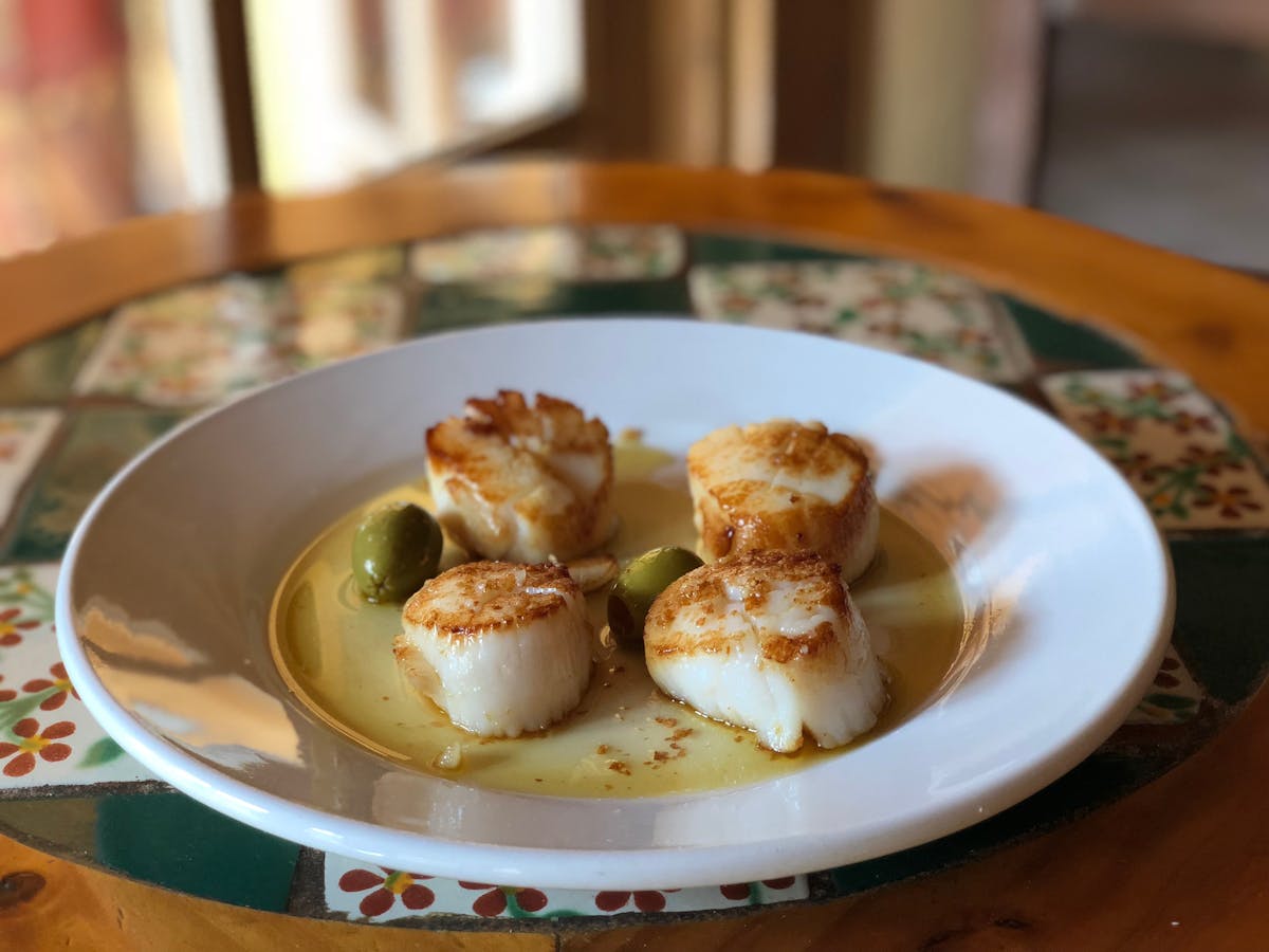 a plate of food on a table