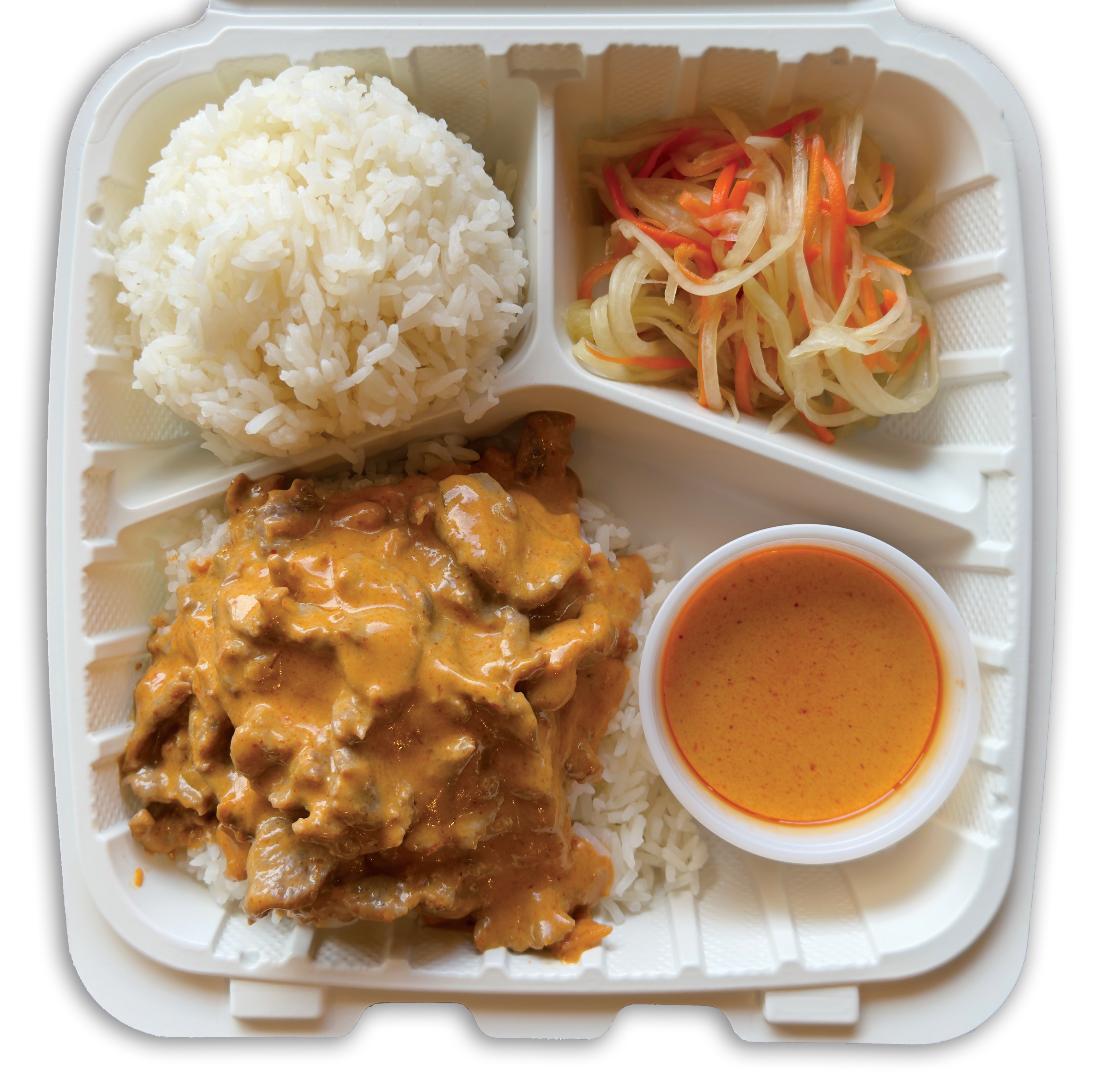 a plate of food with rice