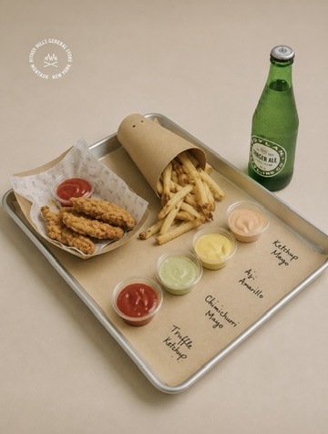 a plate of food on a table