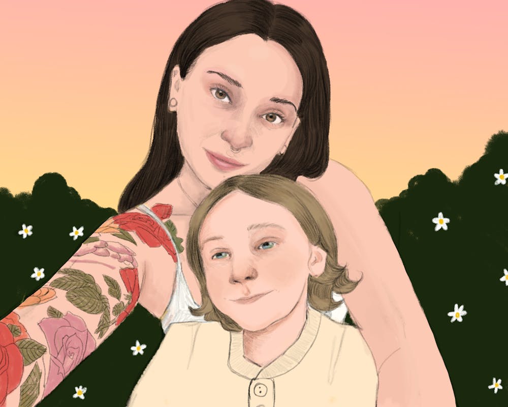 a person with collar shirt