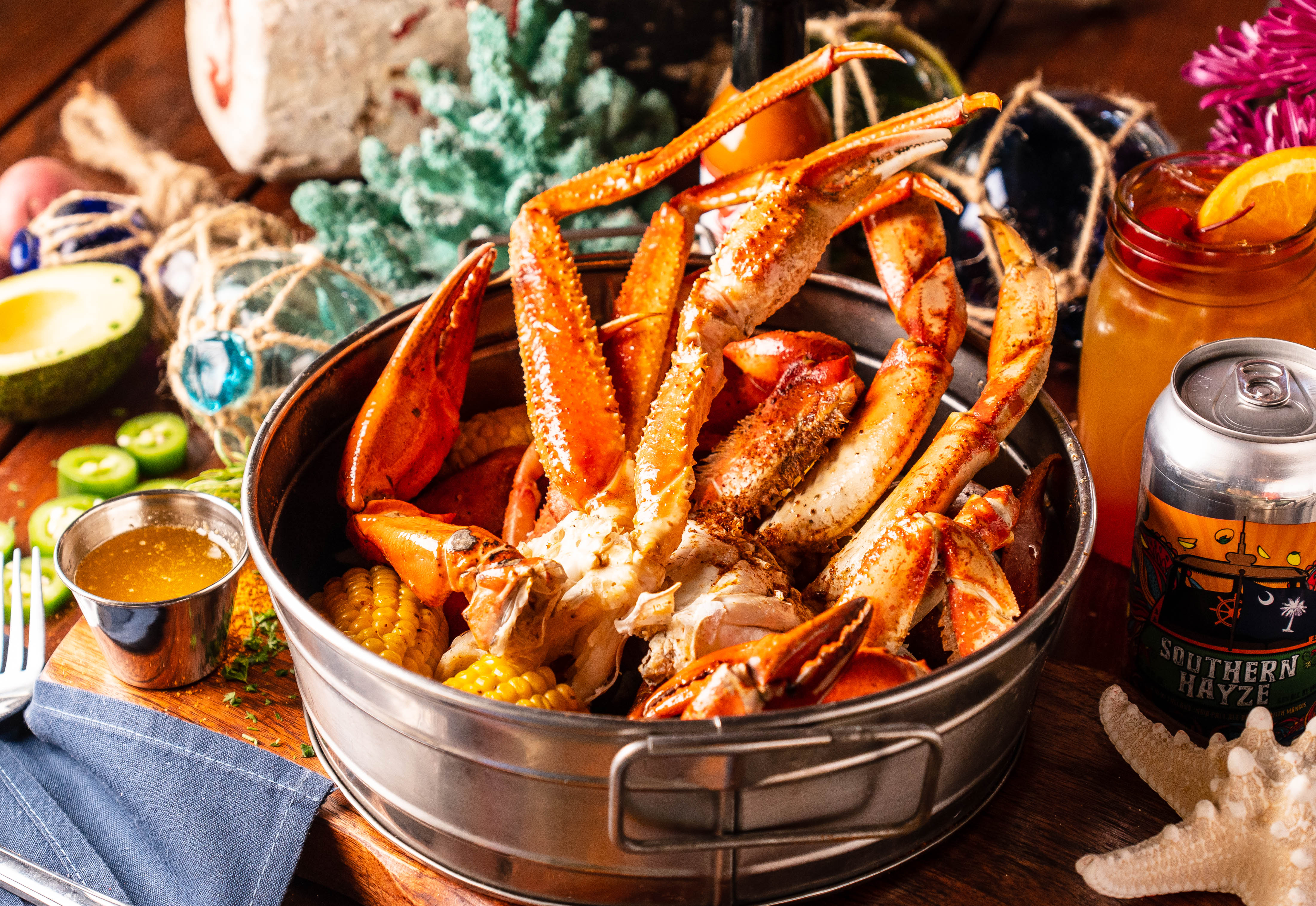 a plate of food on a table