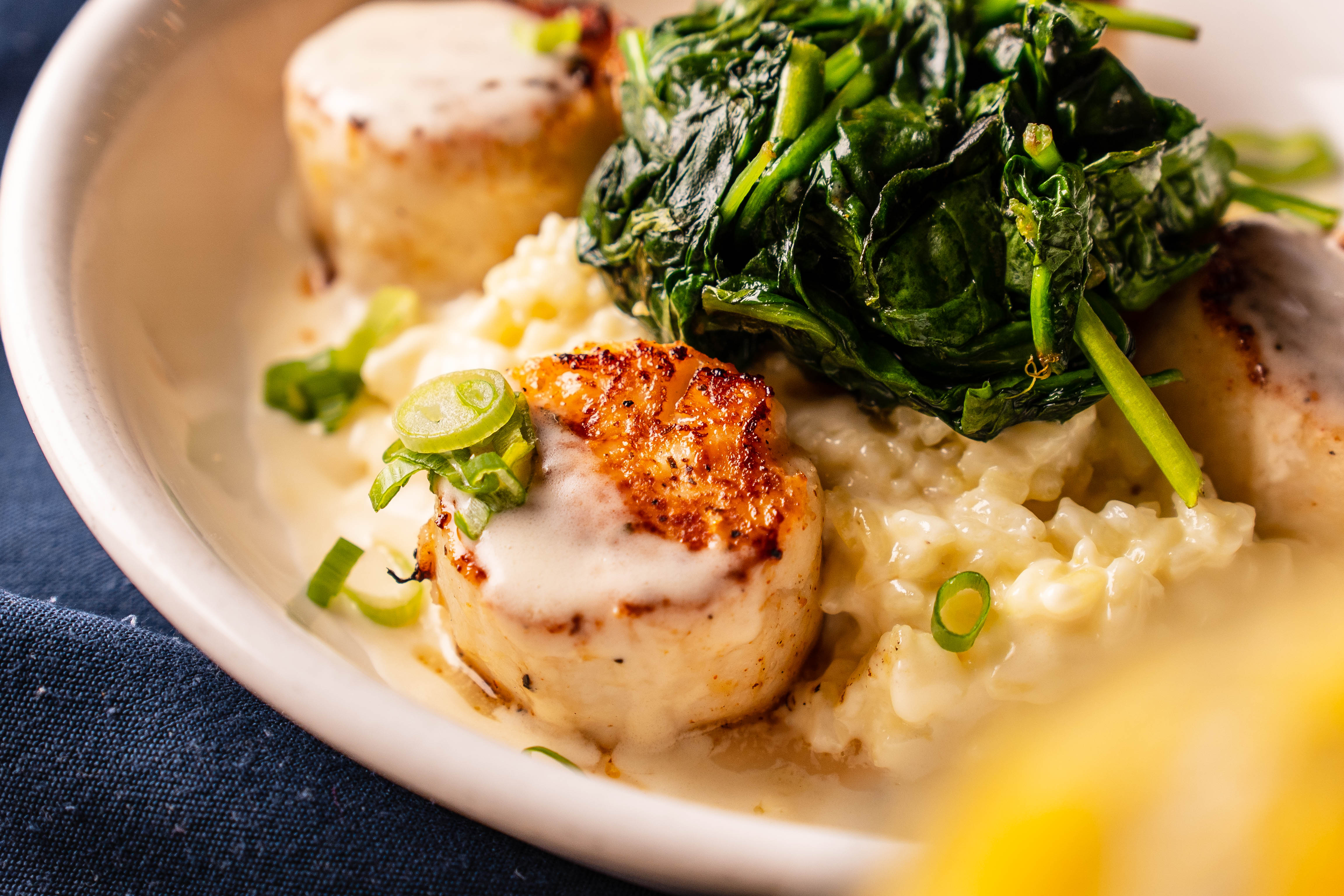 a plate of food on a table