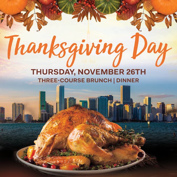 Thanksgiving Day Experience Rusty Pelican Miami Upscale, American