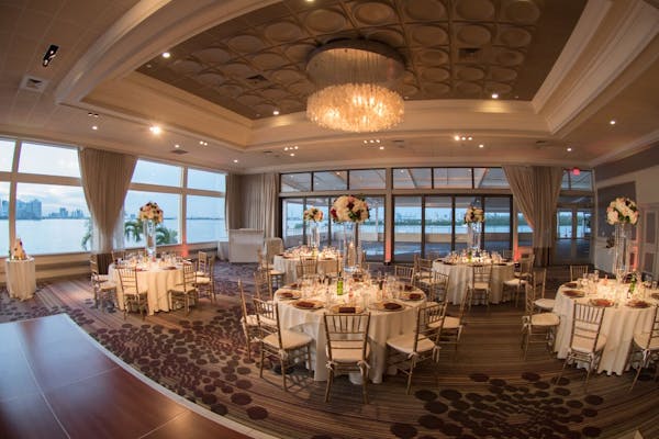 a room filled with furniture and a large window