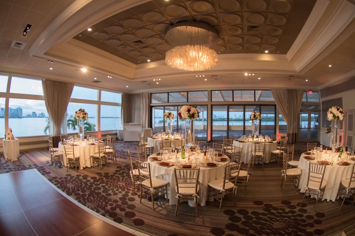 a room filled with furniture and a large window
