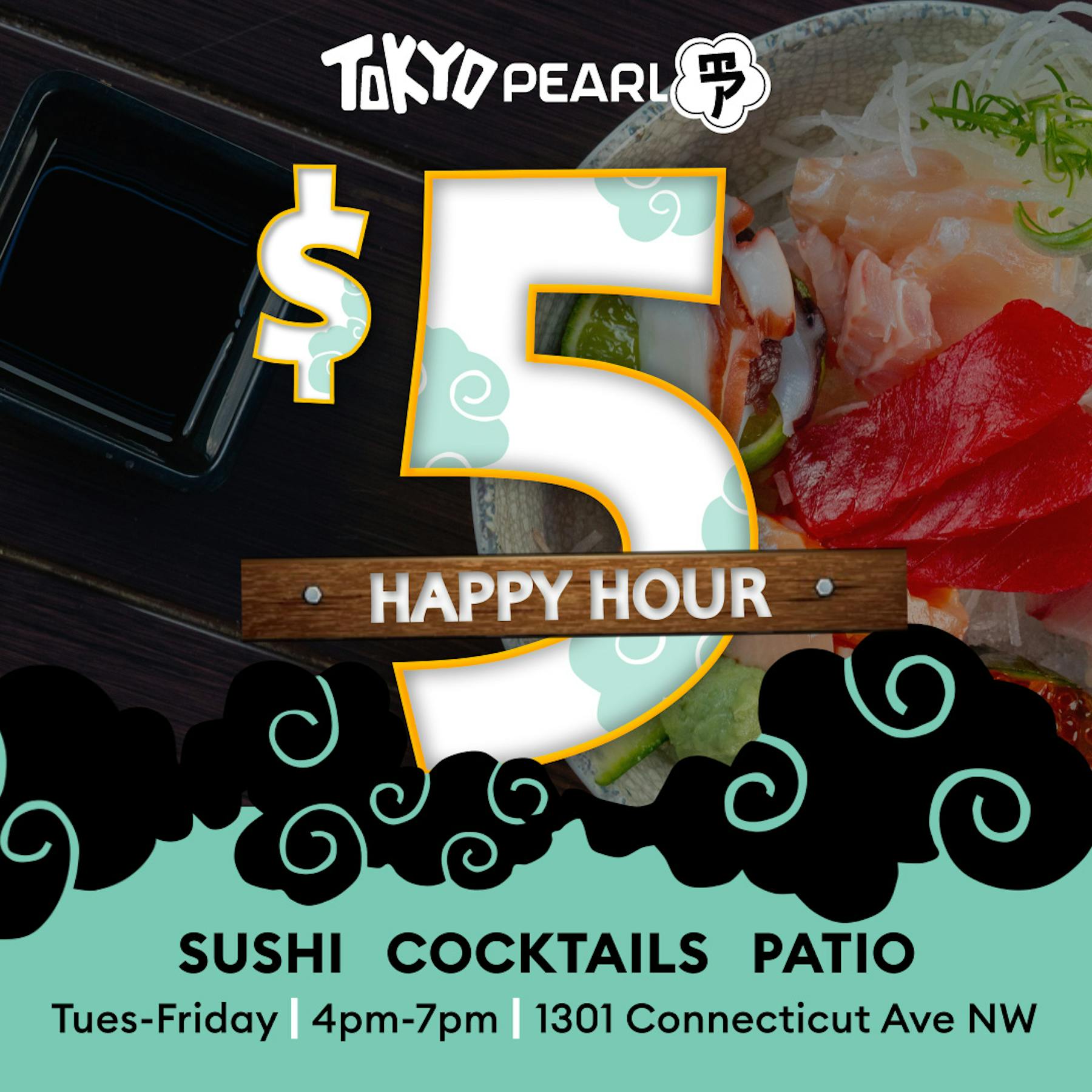 Tokyo Pearl Lounge, Hookah Bar, Sushi and Poke Bowls in Dupont Circle