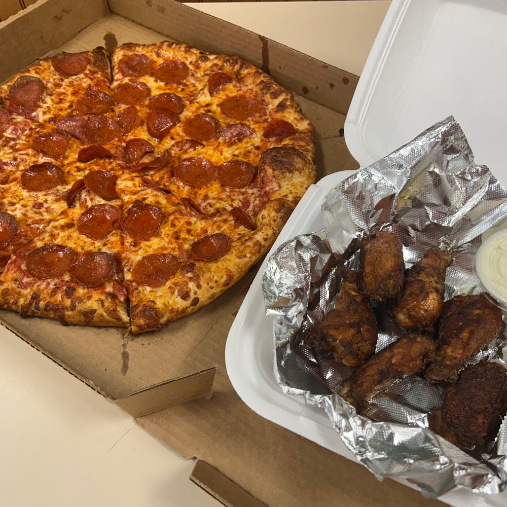 pizza and wings
