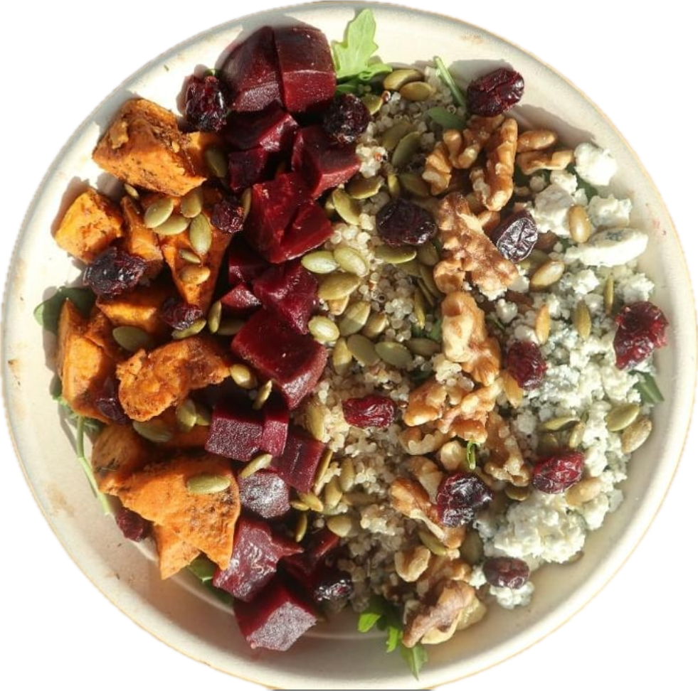 a bowl of food on a plate