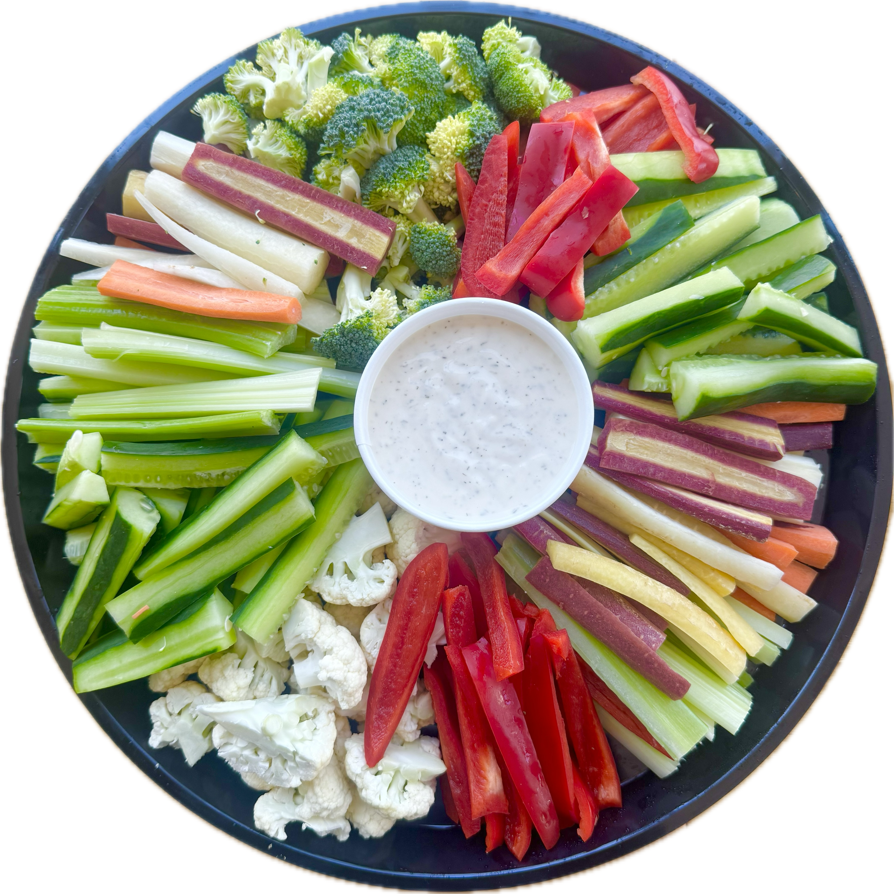 a bunch of different types of food on a plate