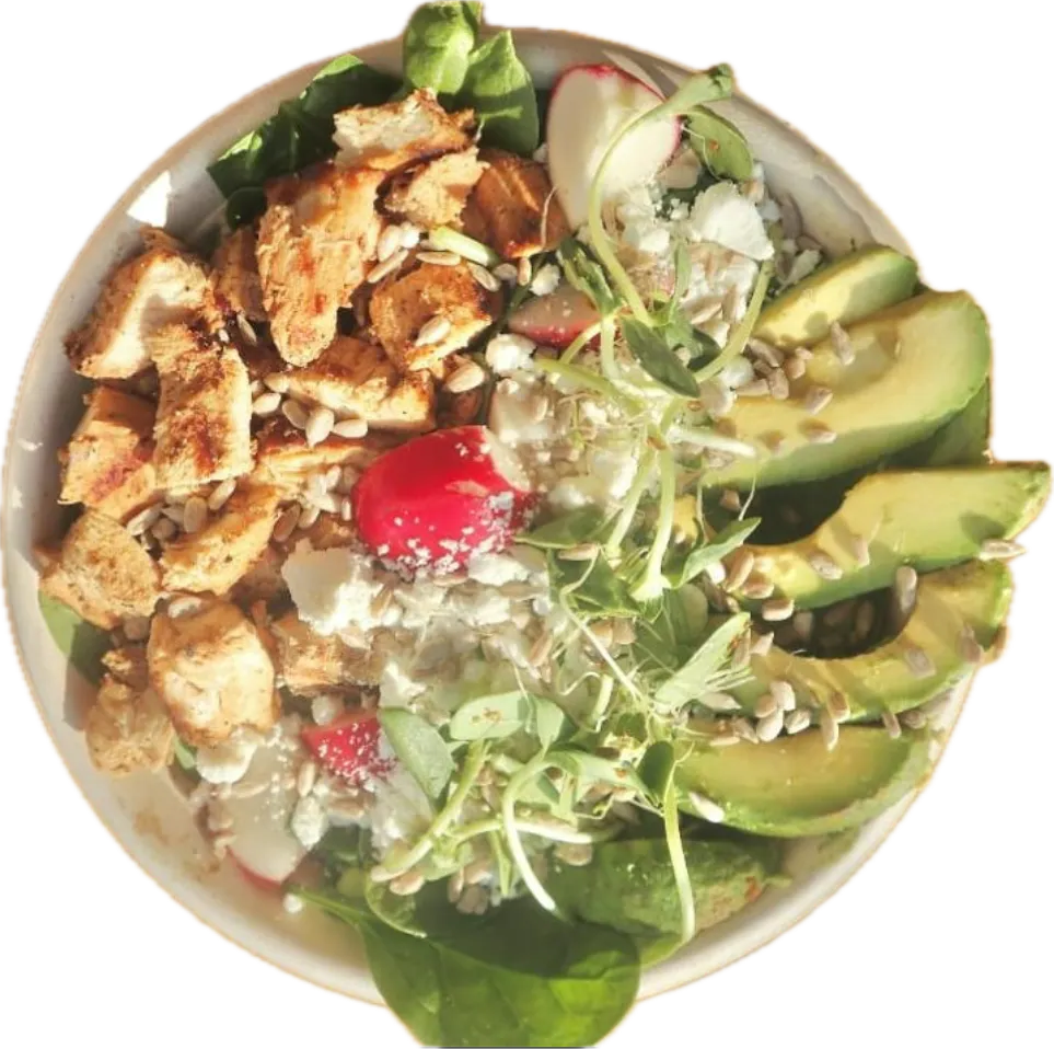 a close up of a plate of food