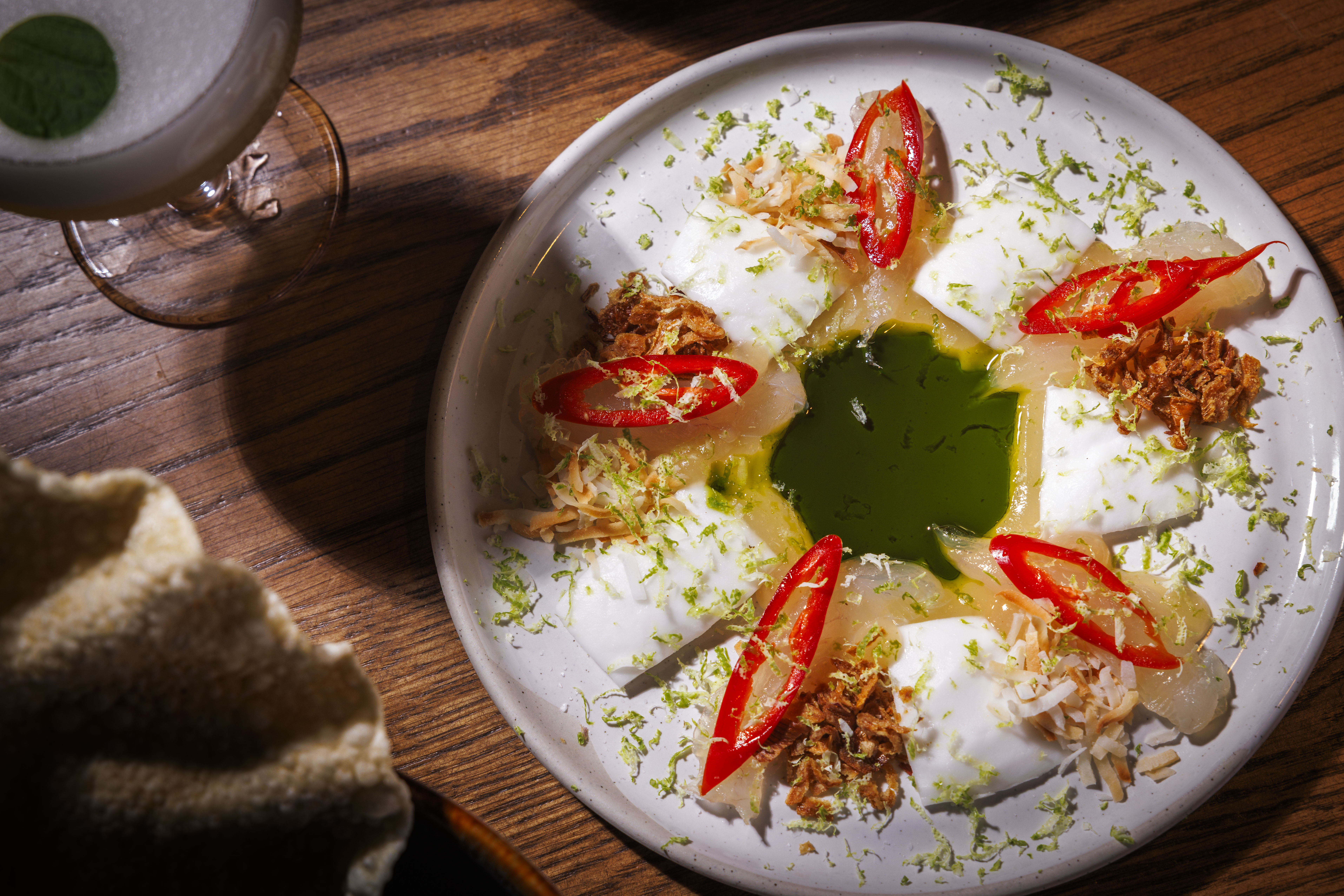 a plate of food on a table