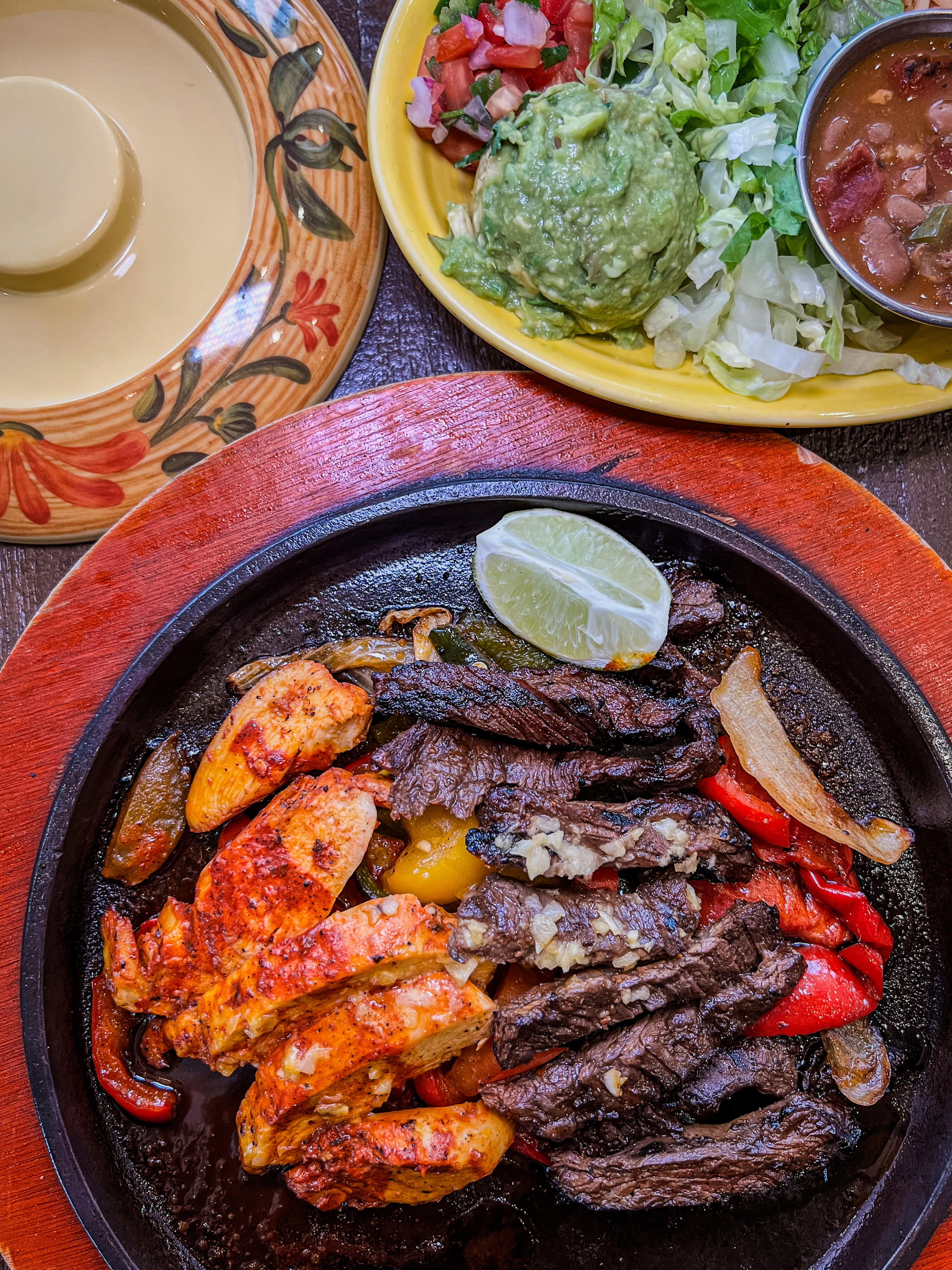 a plate of food on a table