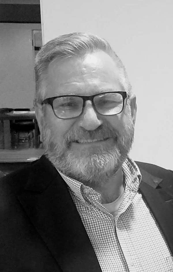 a man wearing glasses