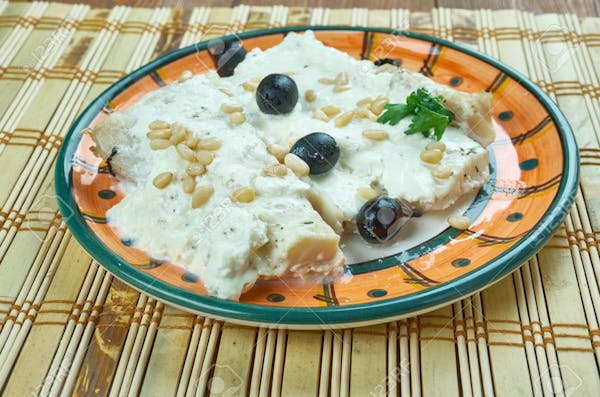 Snapper with tahini
