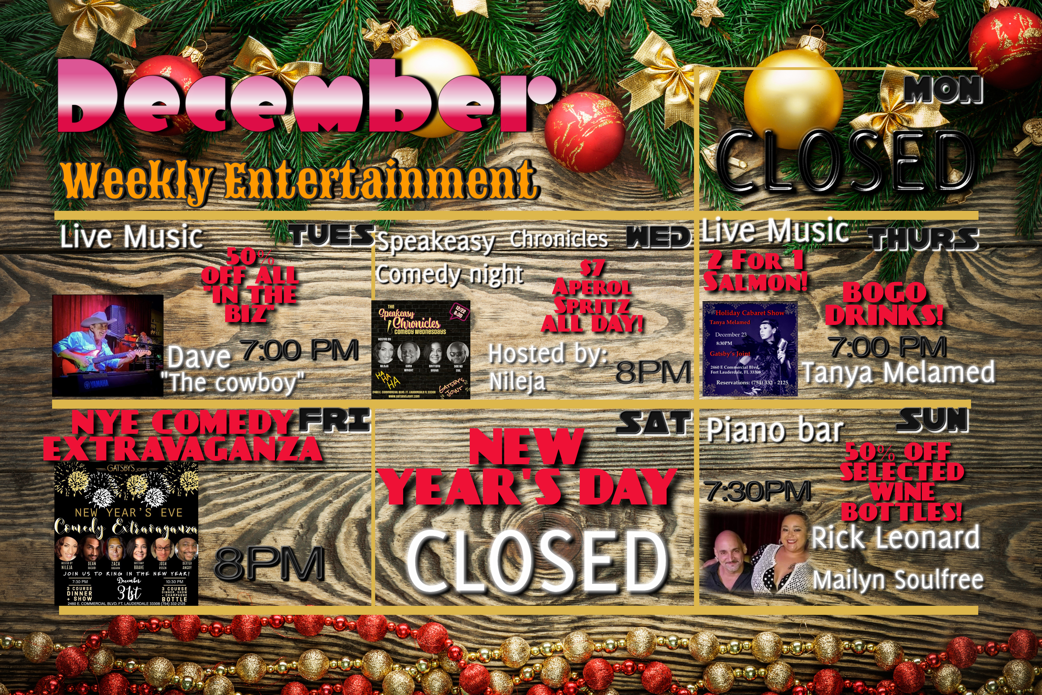 Entertainment Calendar