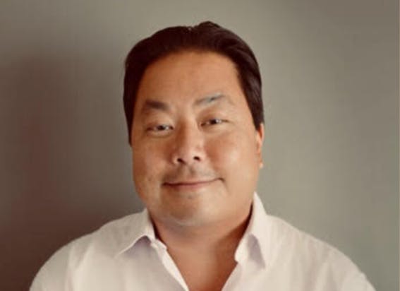 a man looking at the camera